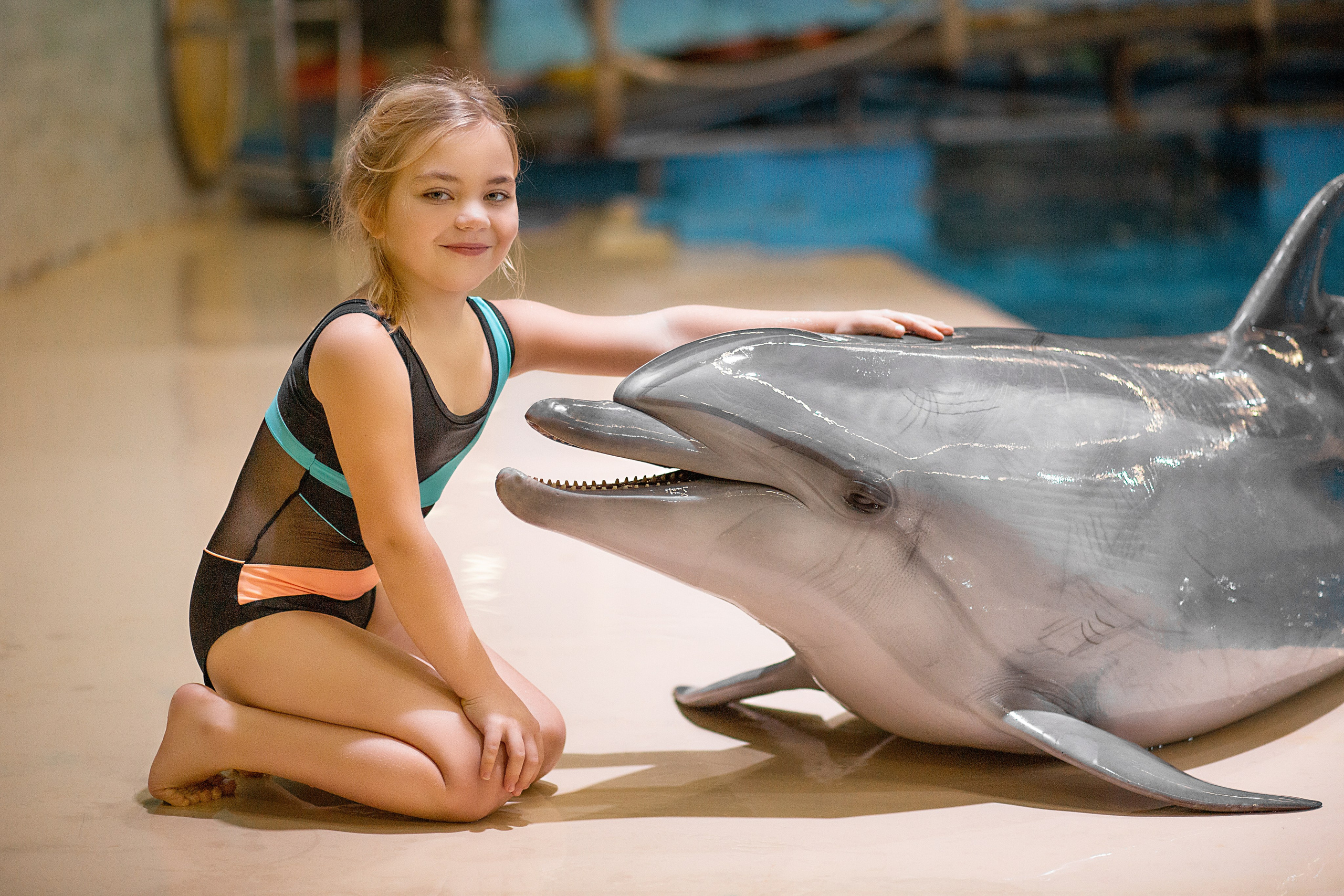 Василиса и дельфины. Фотосессия с лошадьми в Нижнем Новгороде
