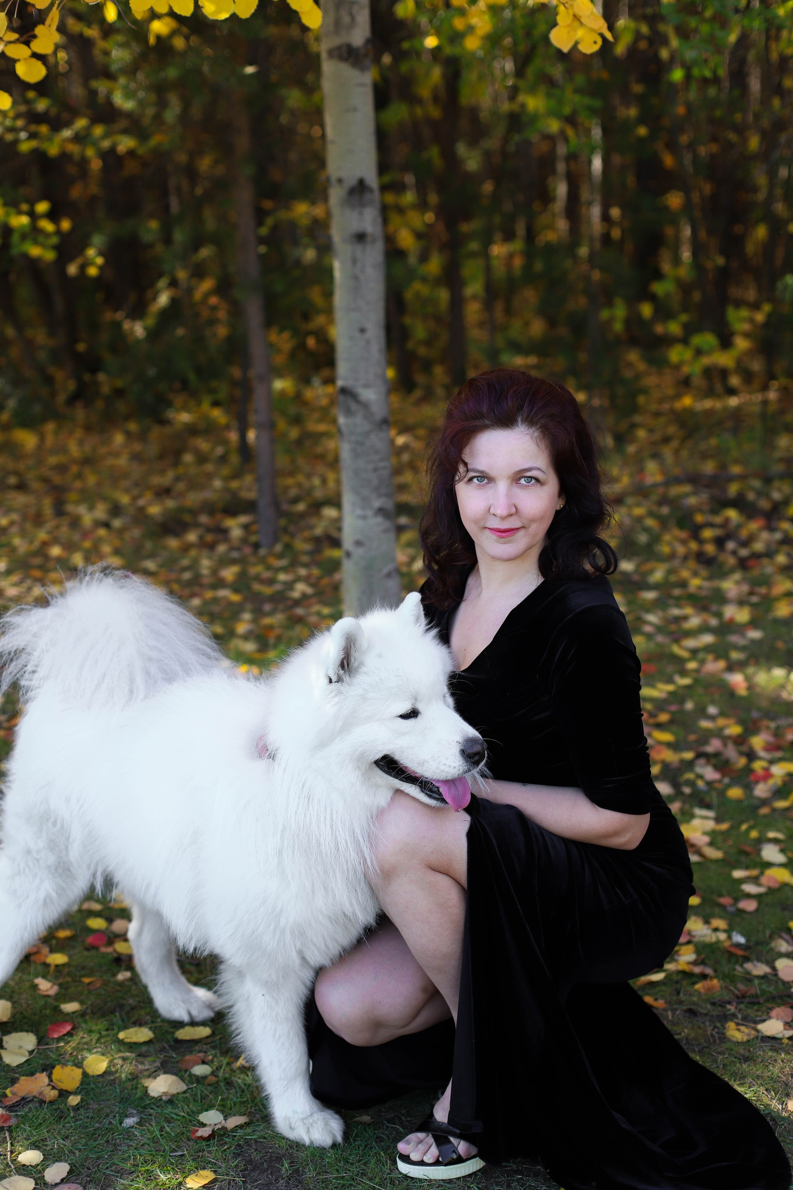 Девушка с собакой. Фотограф в Сургуте Брызгунова Анастасия