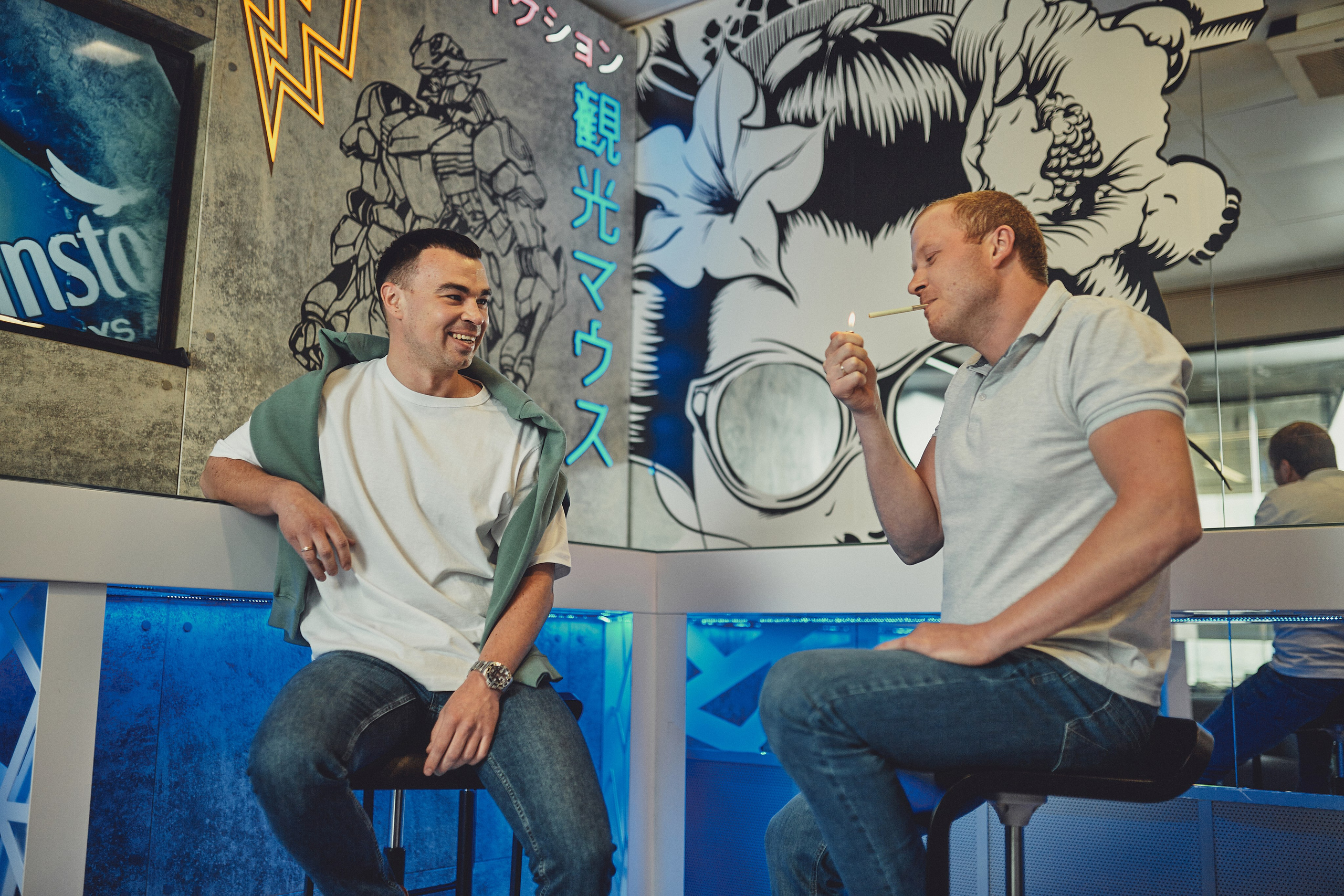 Съёмка в офисе Japan Tobacco International