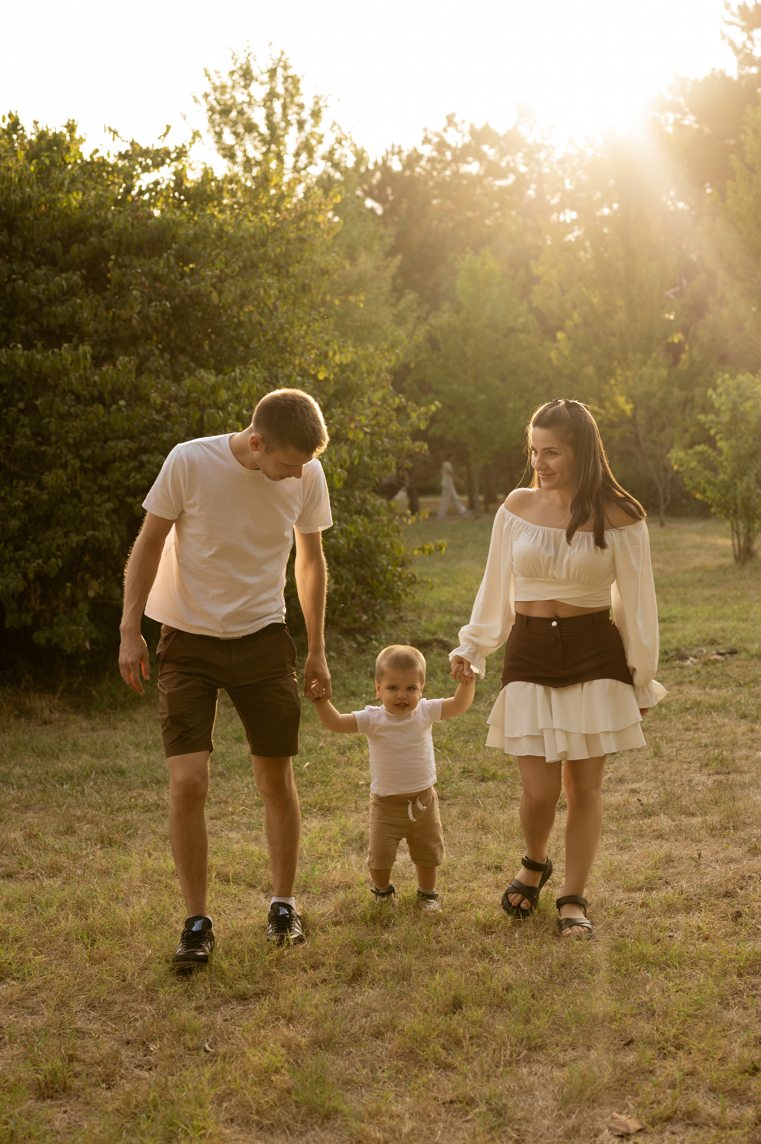 Летняя семейная фотосессия в парке. Свадебный и семейный фотограф в Краснодаре Алина Мельник