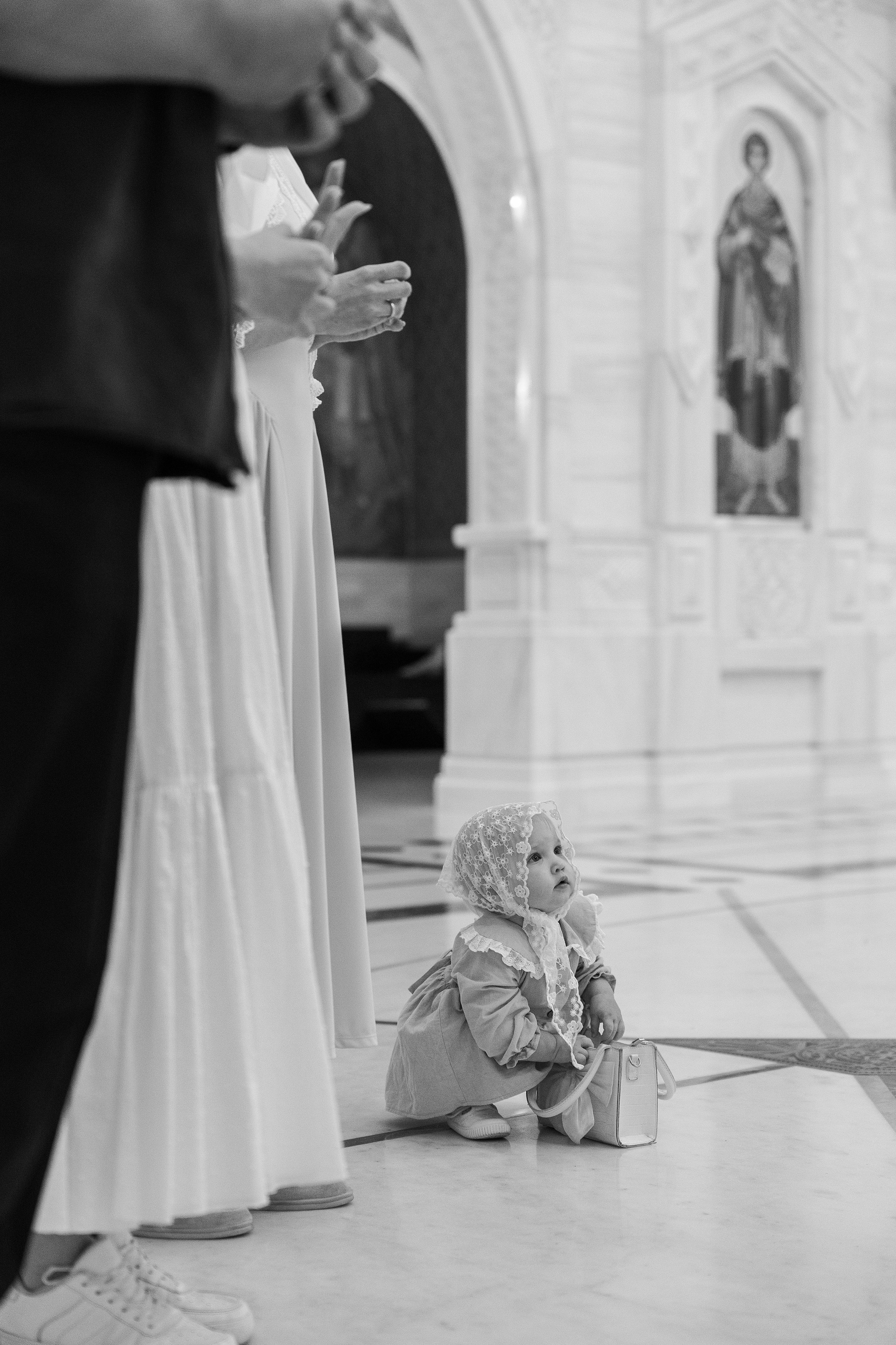 Крещение Аделины. Фотограф Крещение, Выписка москва