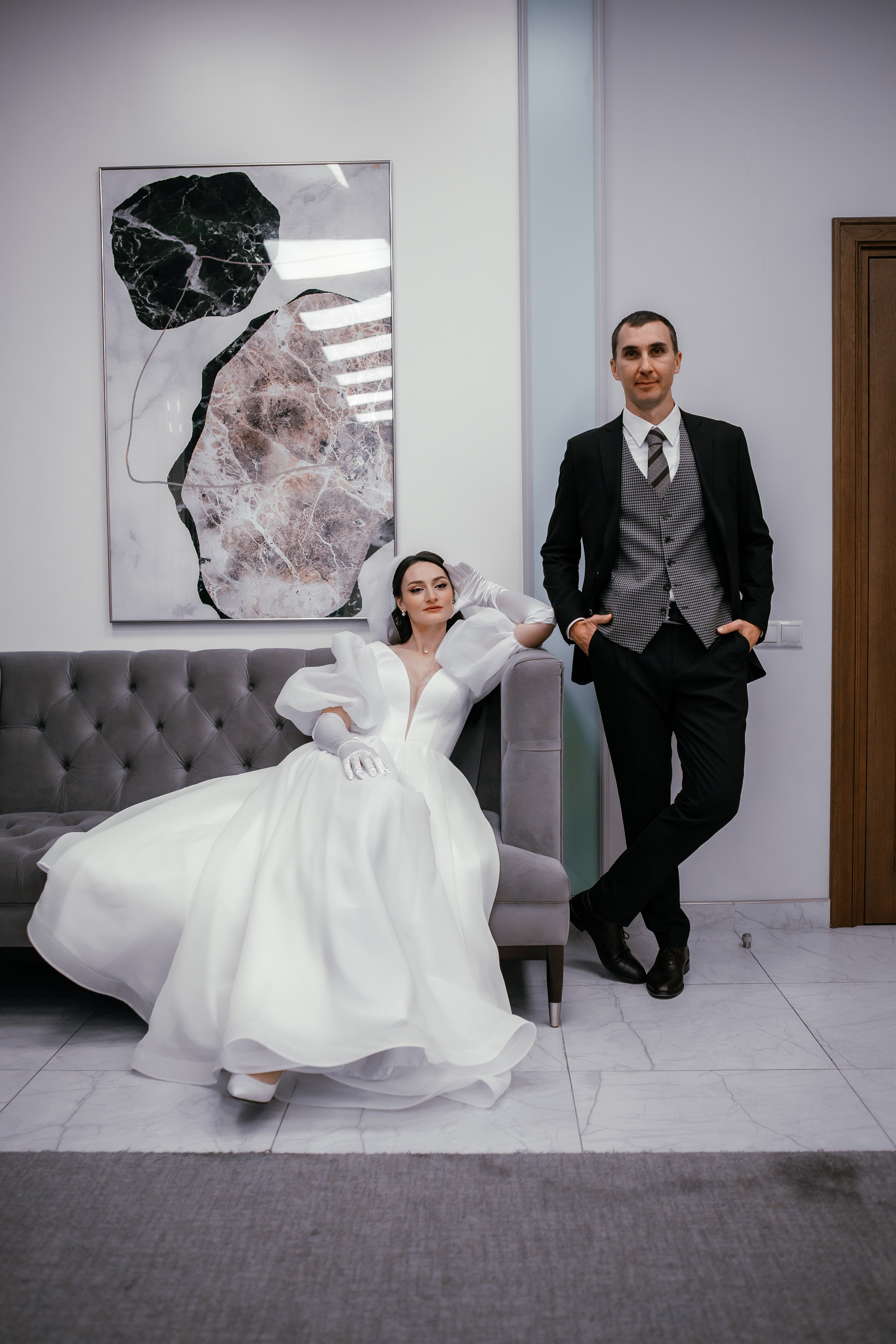 Свадебная фотосессия в Дворце Бракосочетания № 4. Свадебный фотограф в Москве