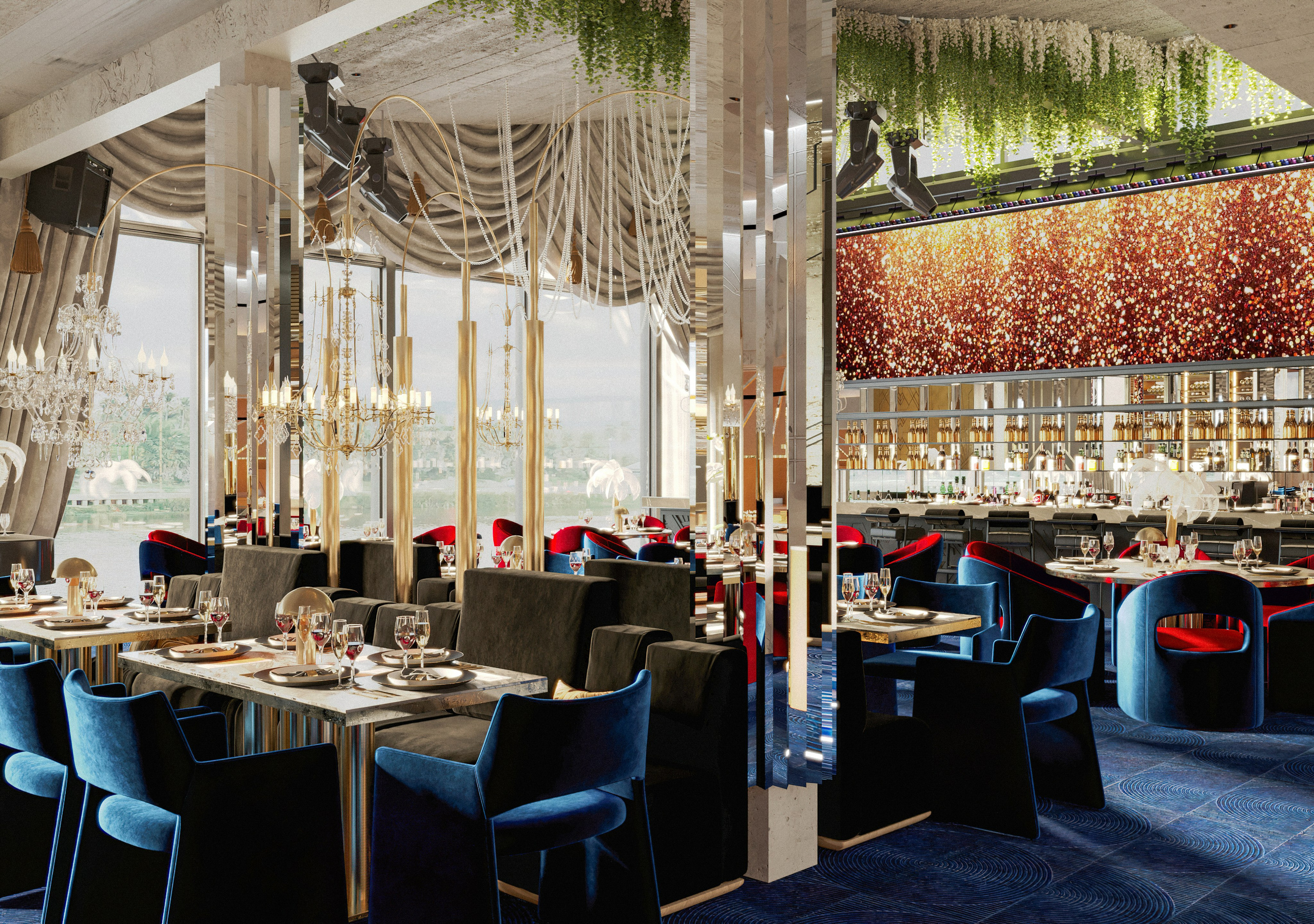 Ресторан CLC. Юлия Григорьева — 3D визуализатор