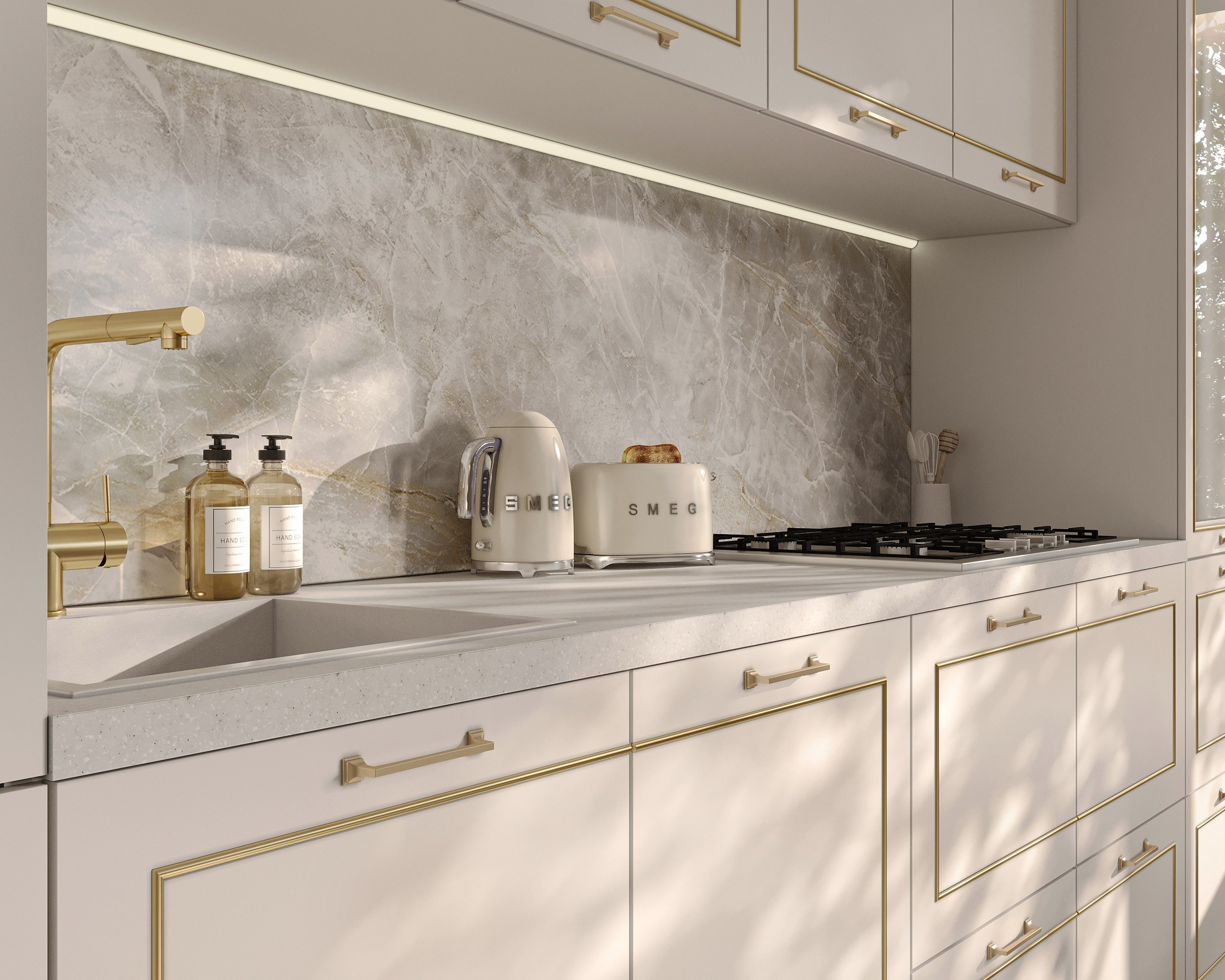 MKR кухонные гарнитуры (предметная 3D визуализация). Королёва Анастасия | 3D визуализатор