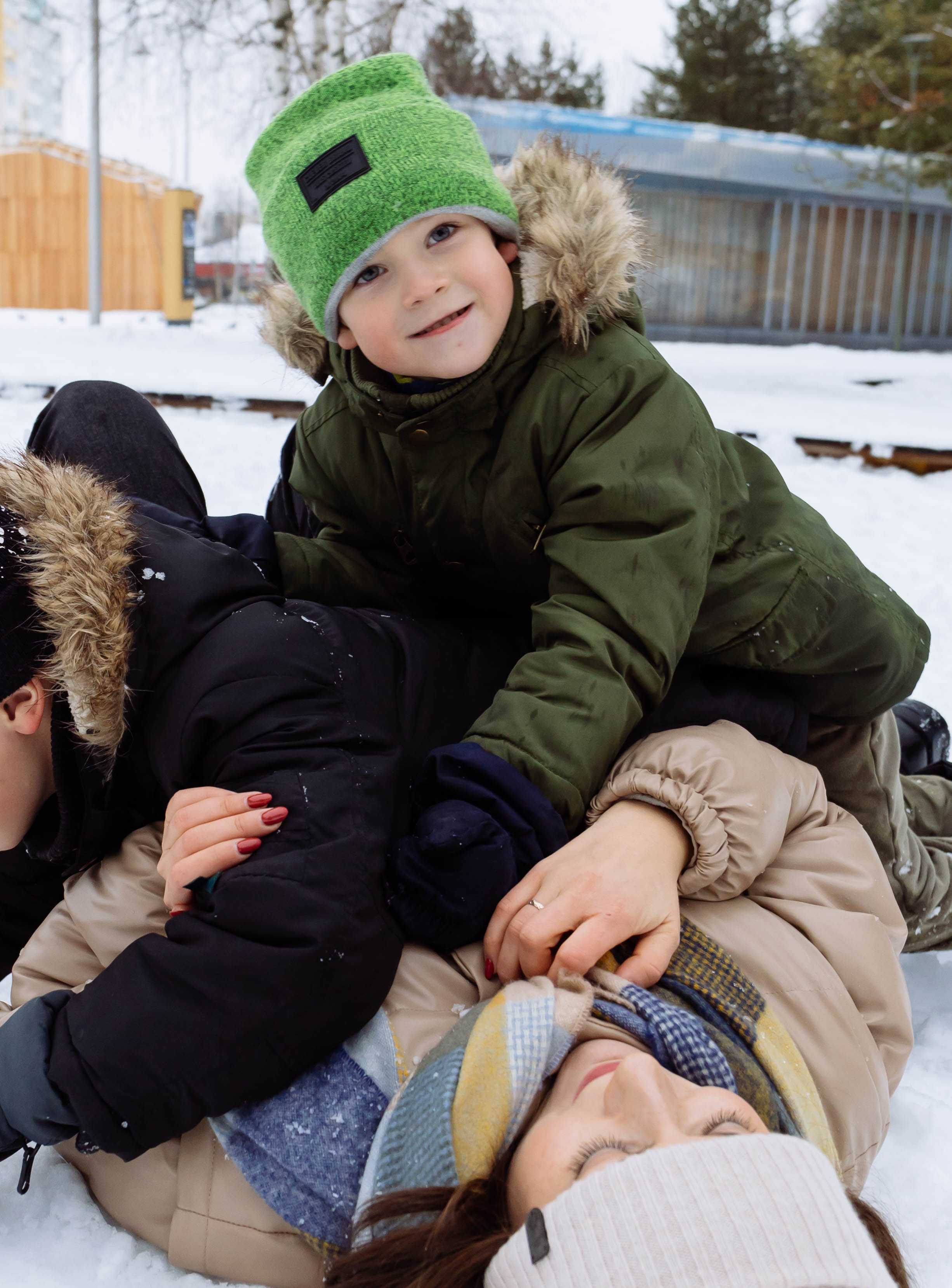 Кристина с детьми