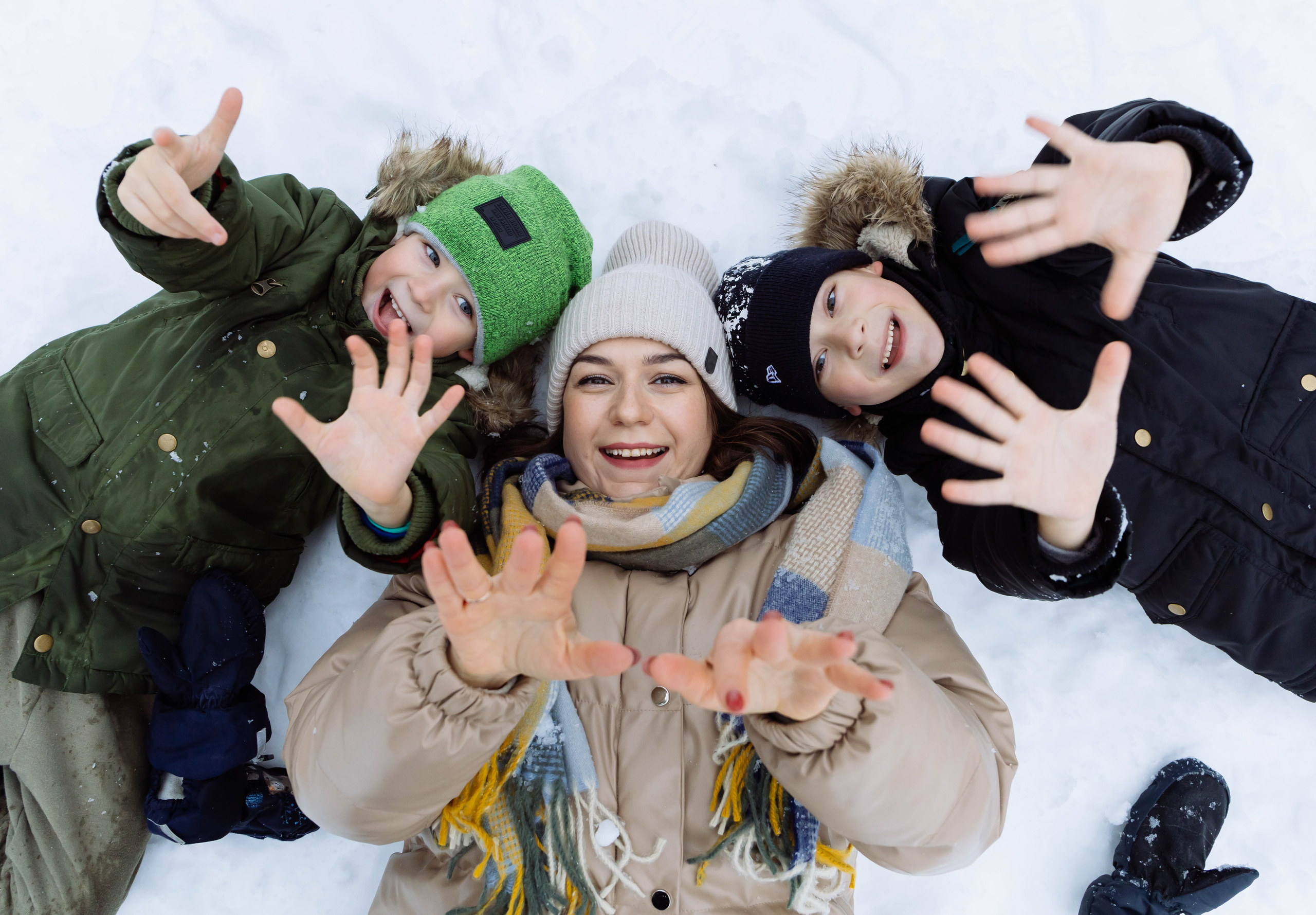 Кристина с детьми