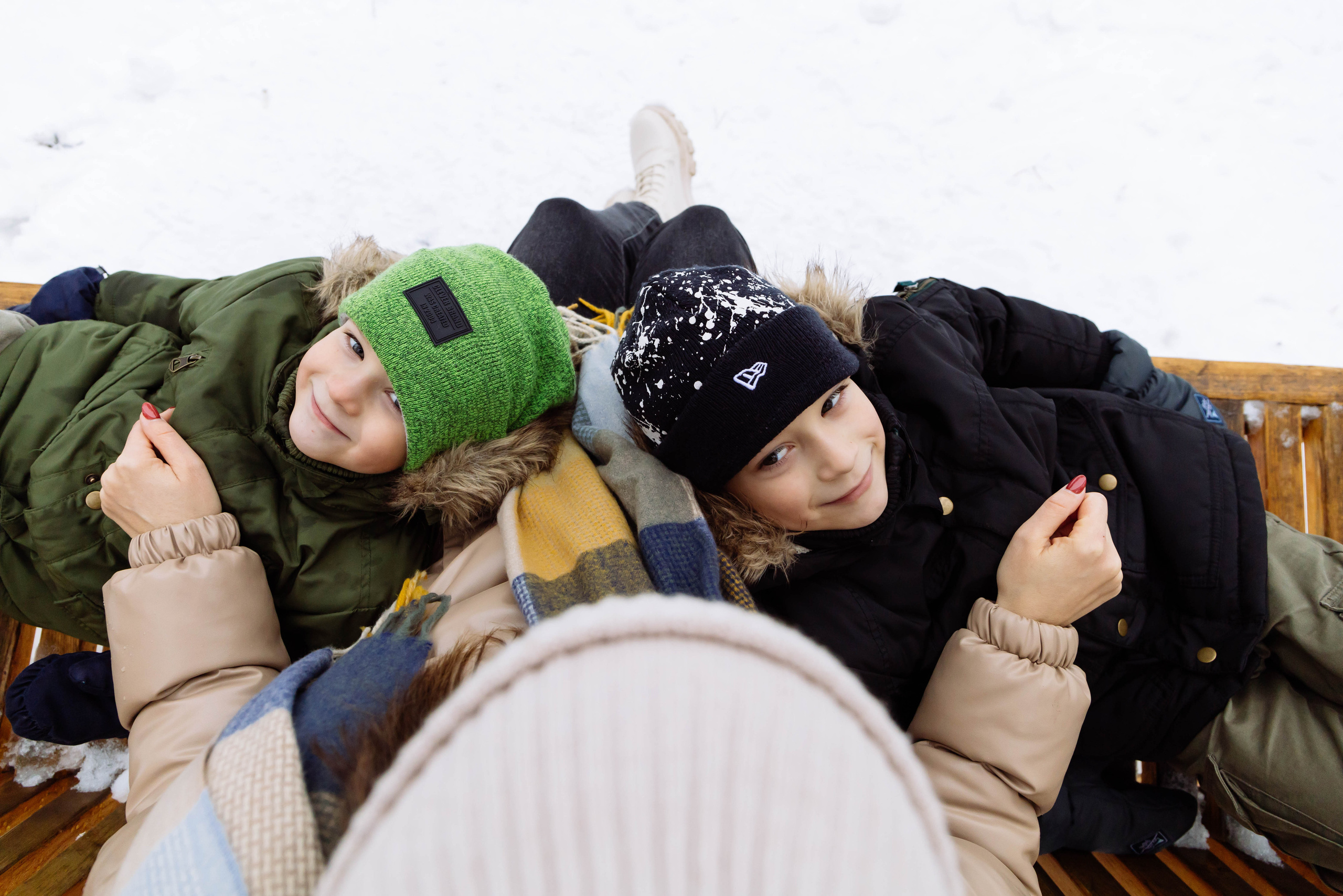 Кристина с детьми