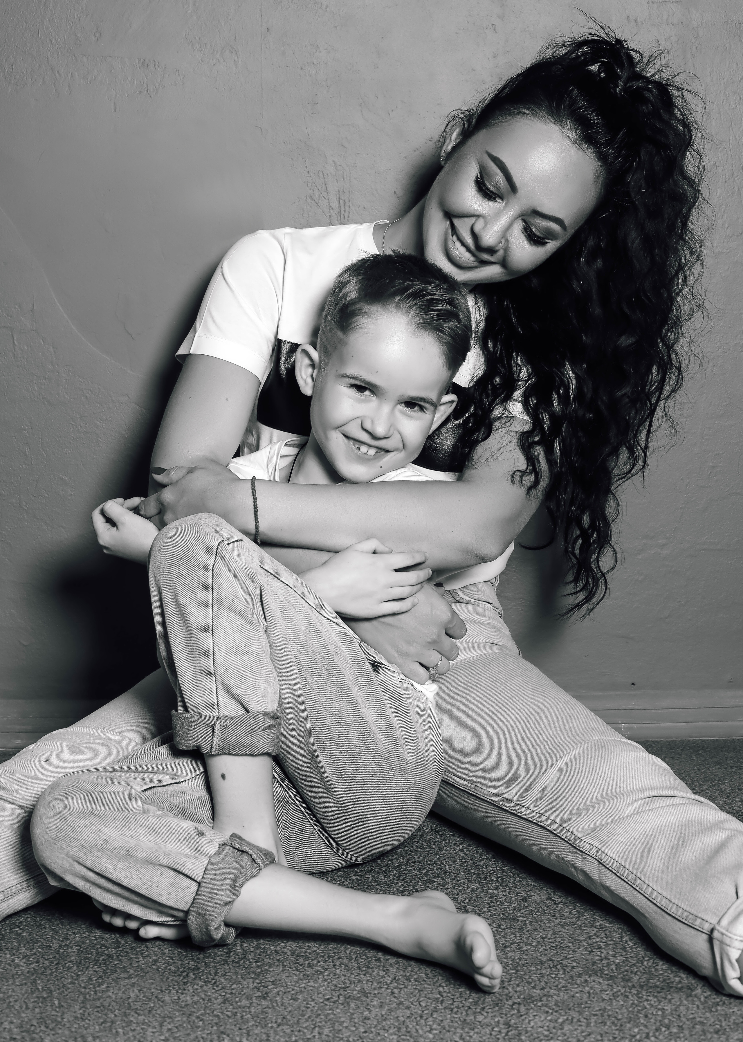 Оля с сыном Данилом