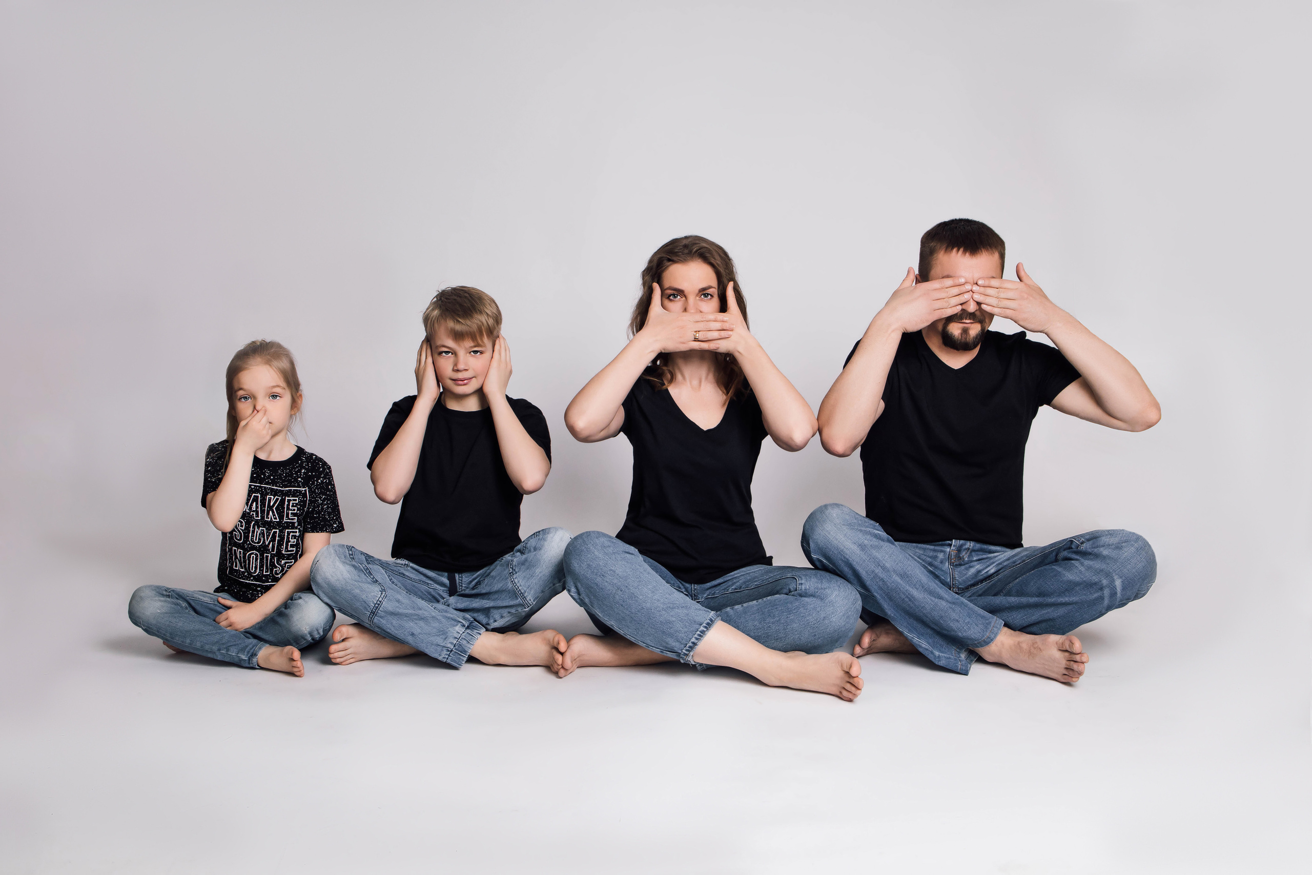 Елена с семьей