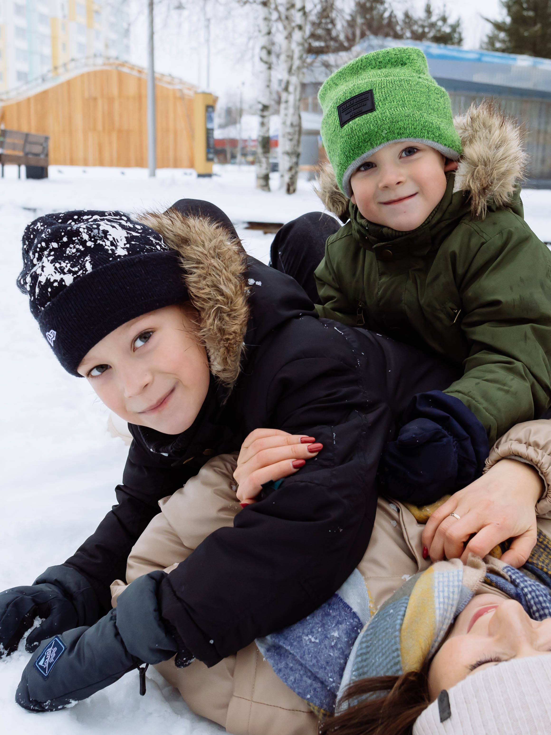 Кристина с детьми