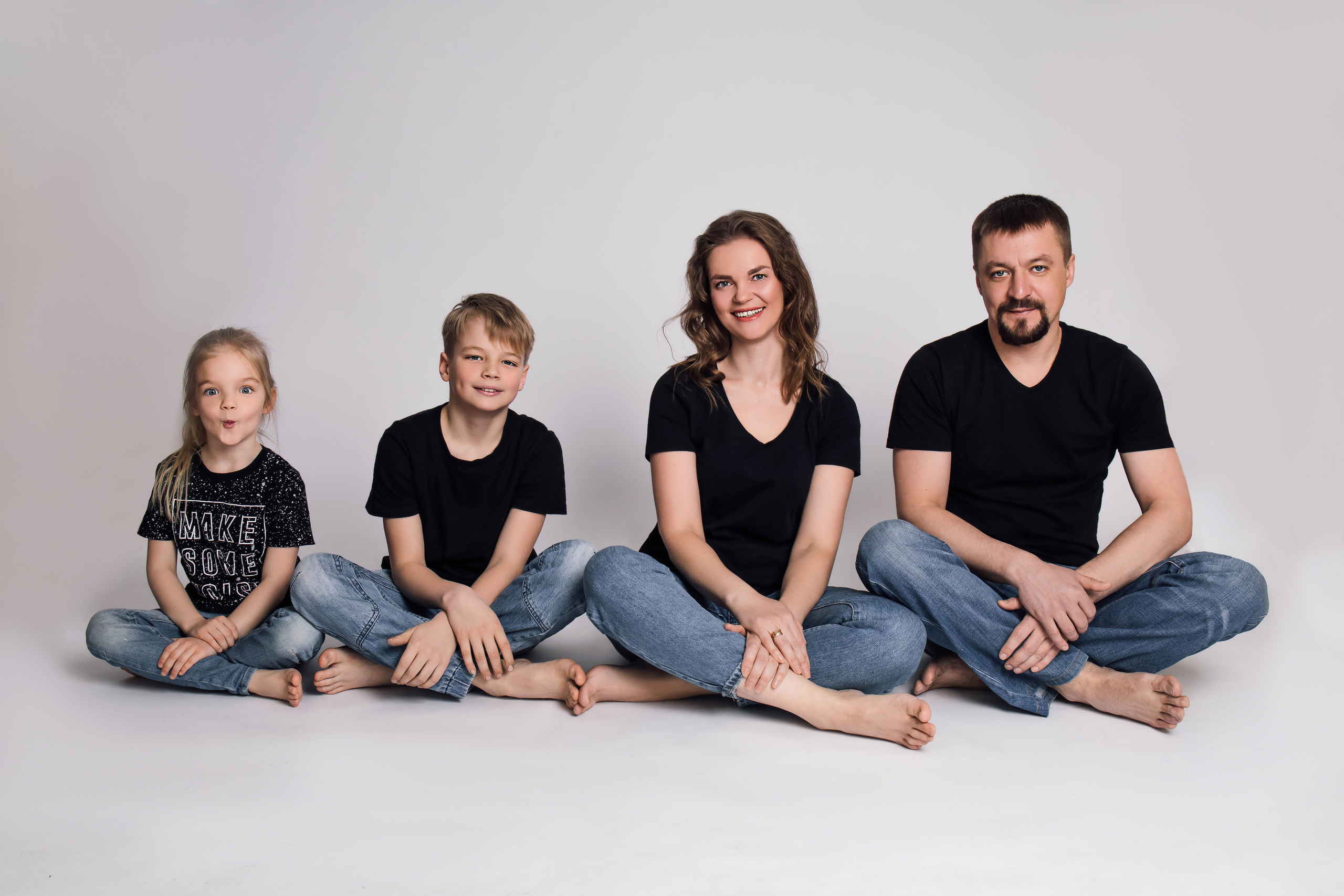 Елена с семьей