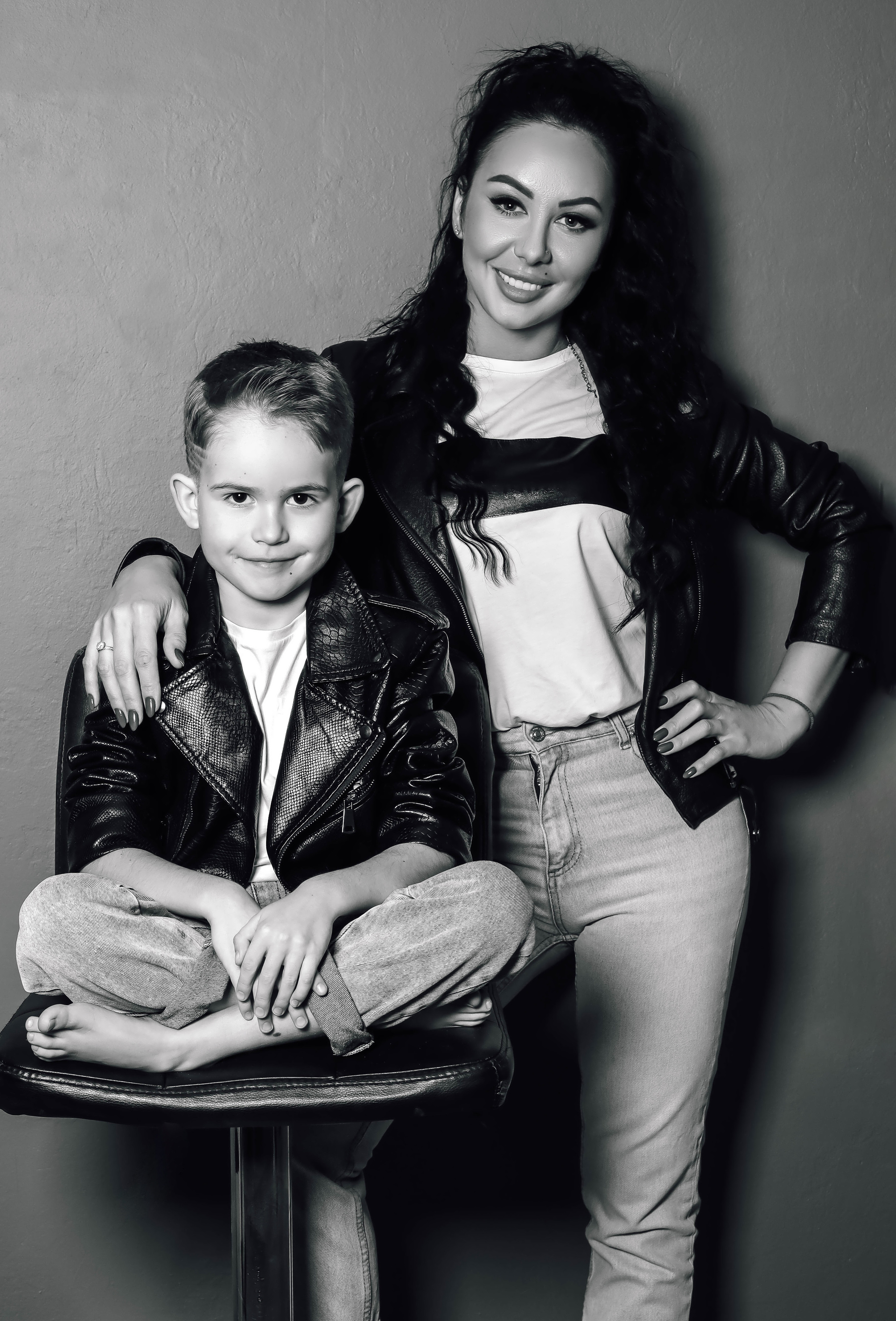 Оля с сыном Данилом