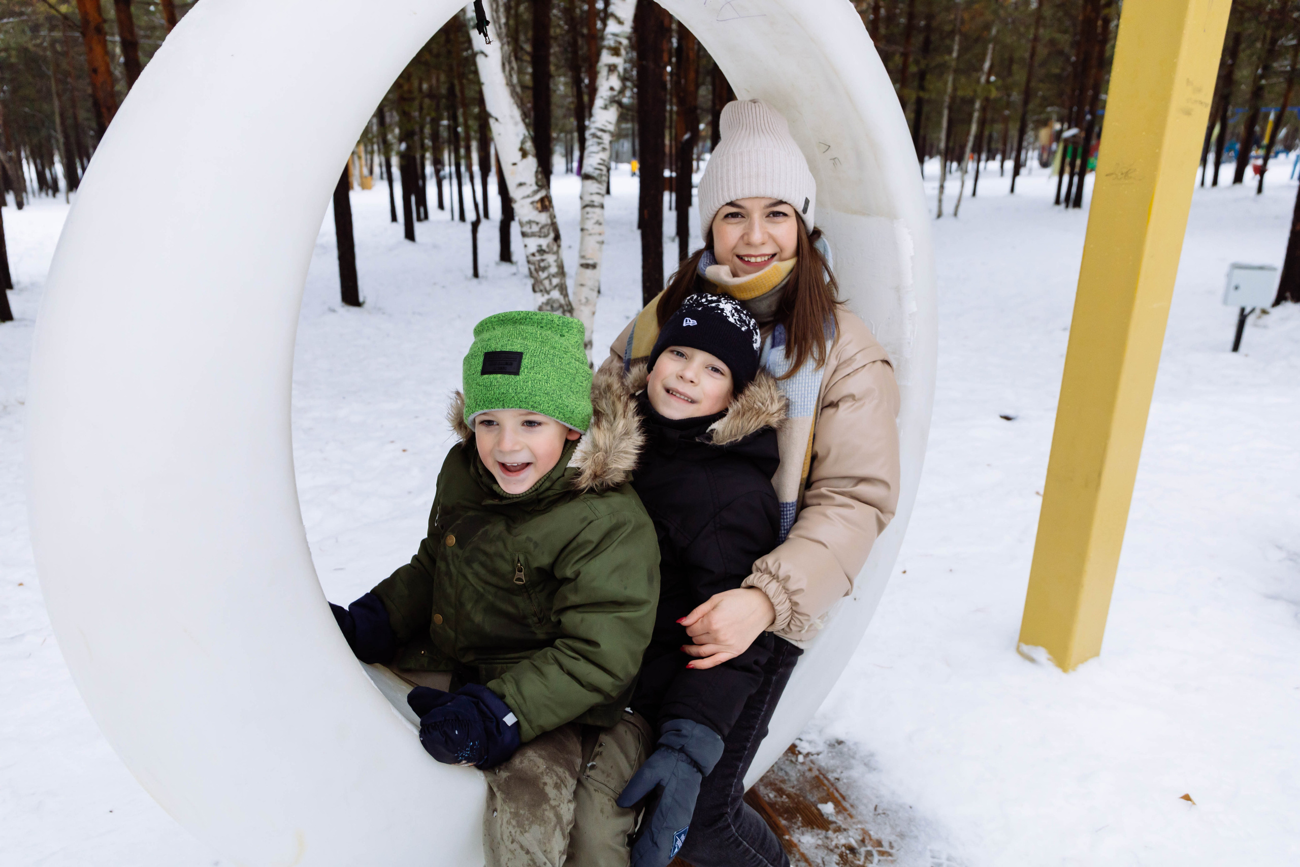 Кристина с детьми