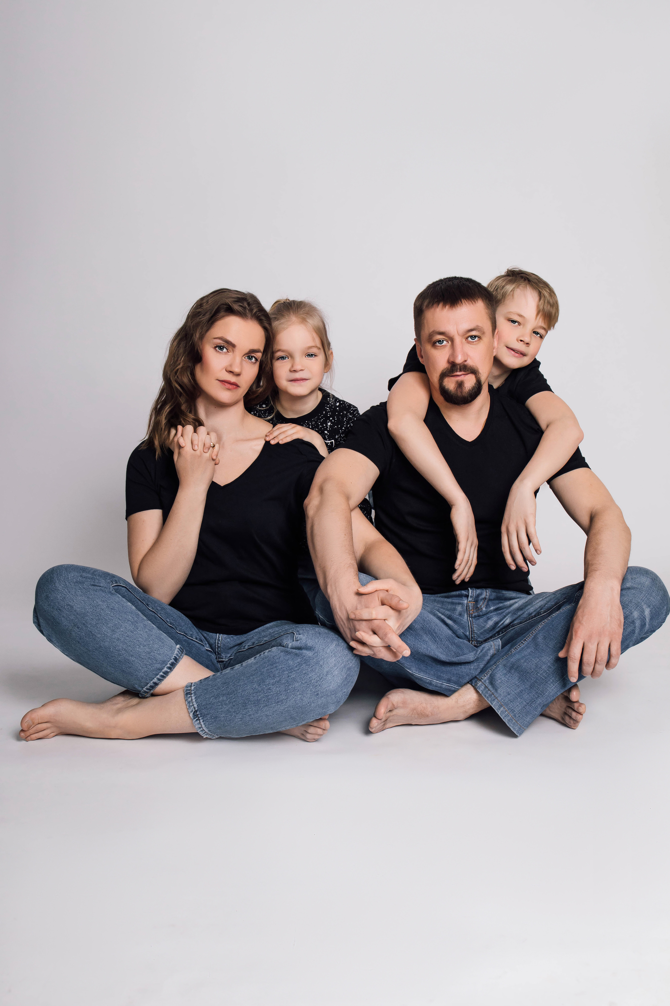 Елена с семьей