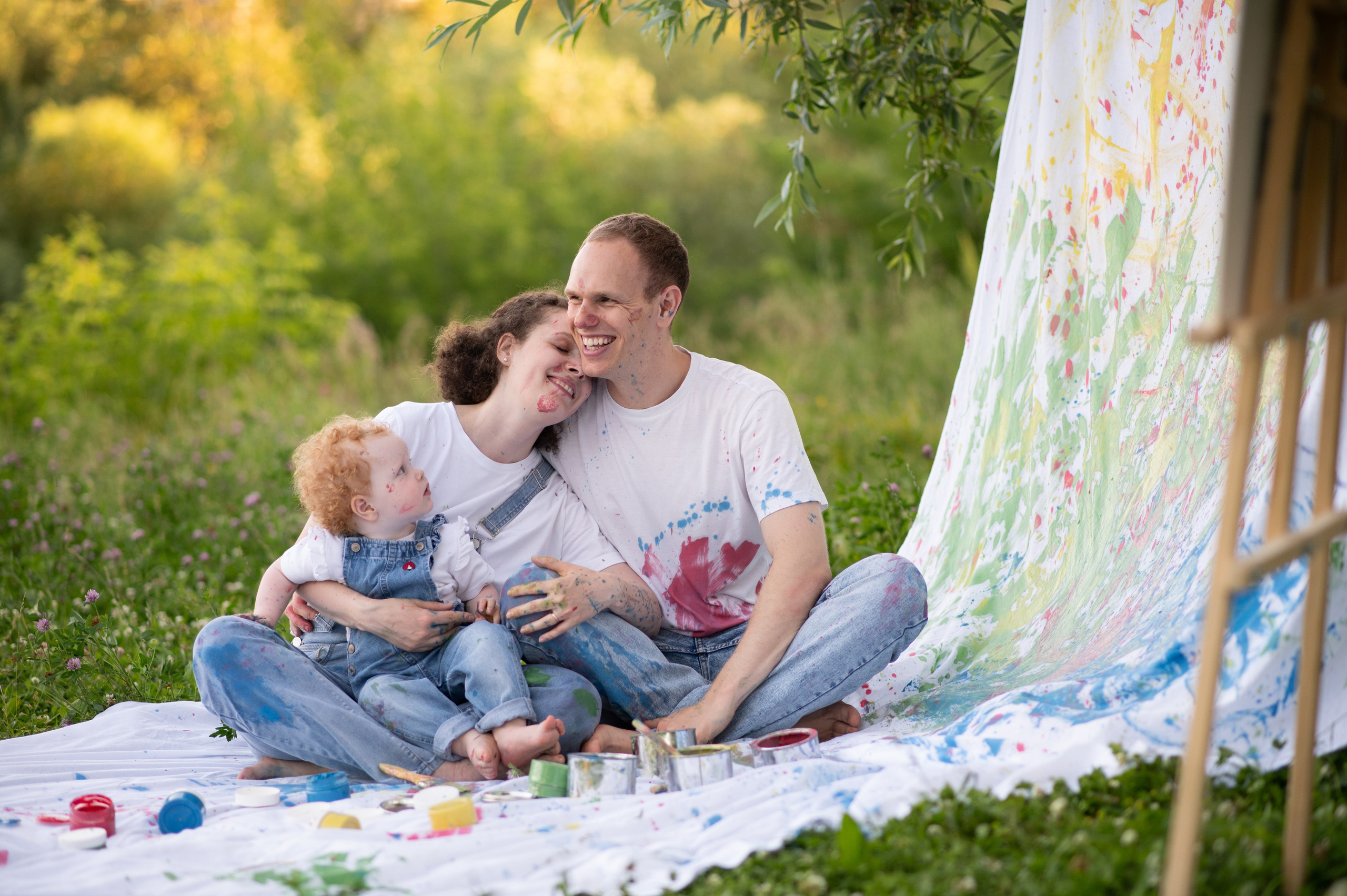 Семейная съемка на природе. Семейный и детский фотограф в Москве Анна Оськина