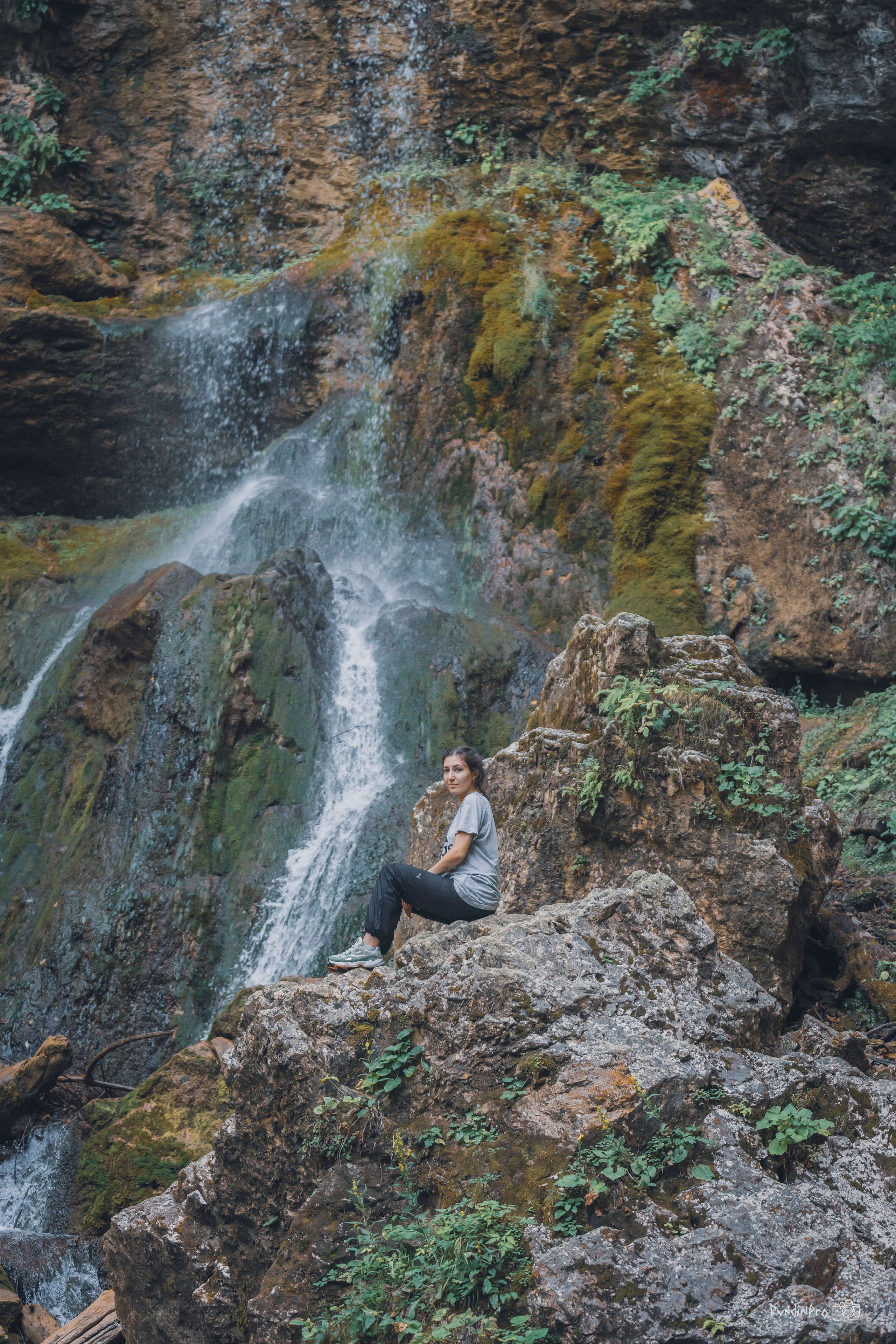 Поход на Орлиную полку + Университетский водопад с командой Мадьяр 15.08.24. Репортажный фотограф в Краснодаре Рындин Дмитрий
