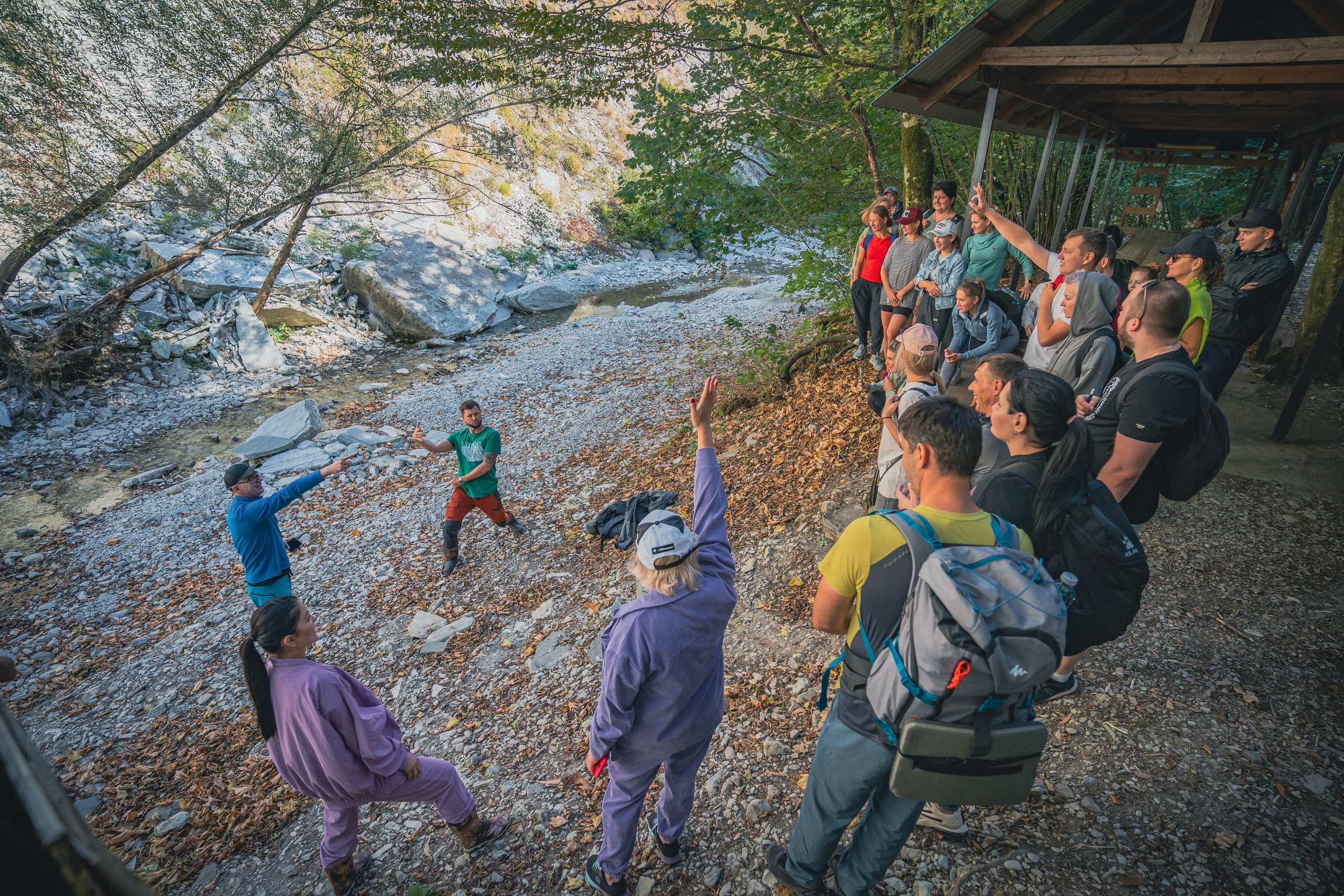 Поход на Полковничьи водопады АСК 26.09.23. Репортажный фотограф в Краснодаре Рындин Дмитрий