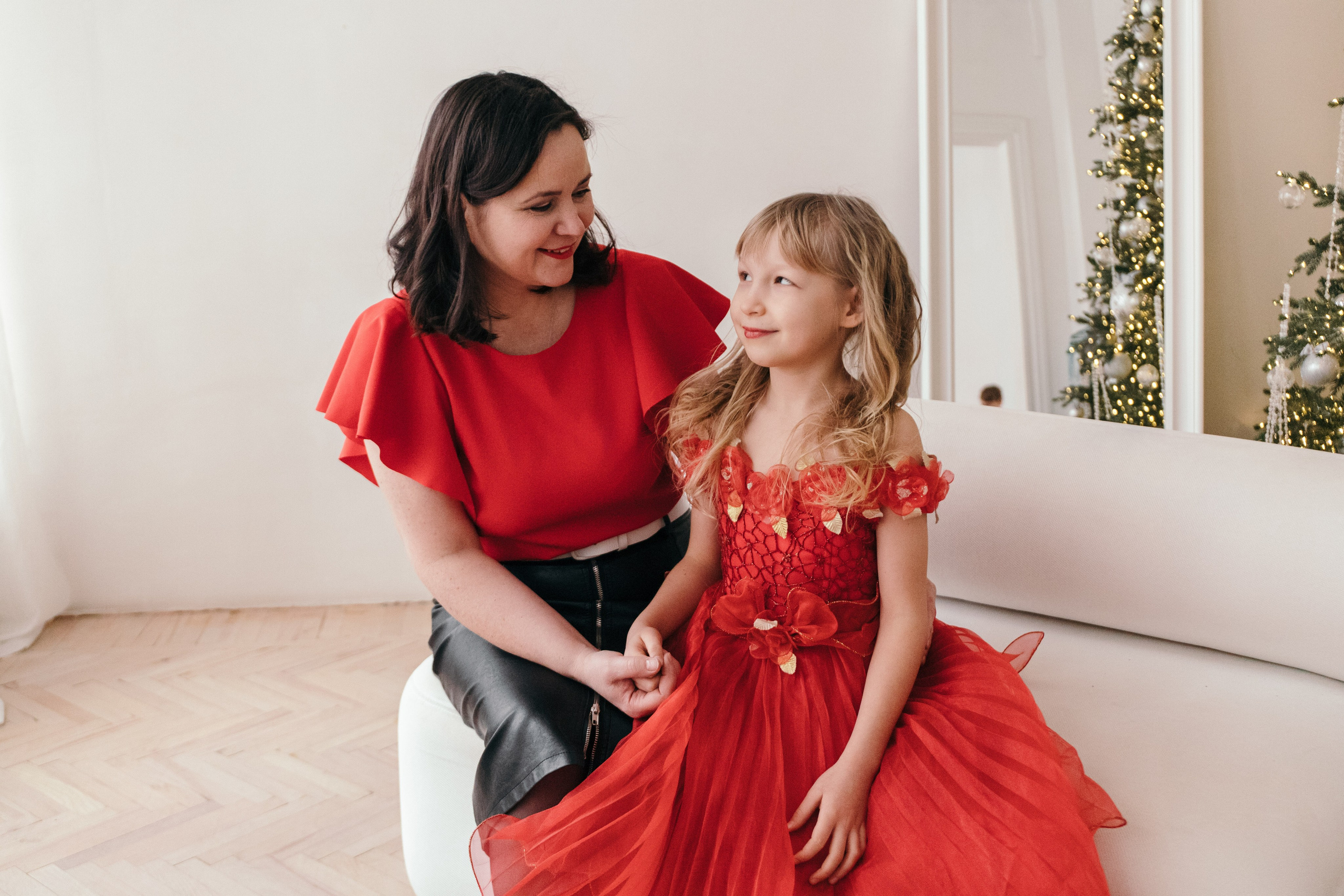 Семья в красном. Фотограф Елена Балакина (Челябинск)