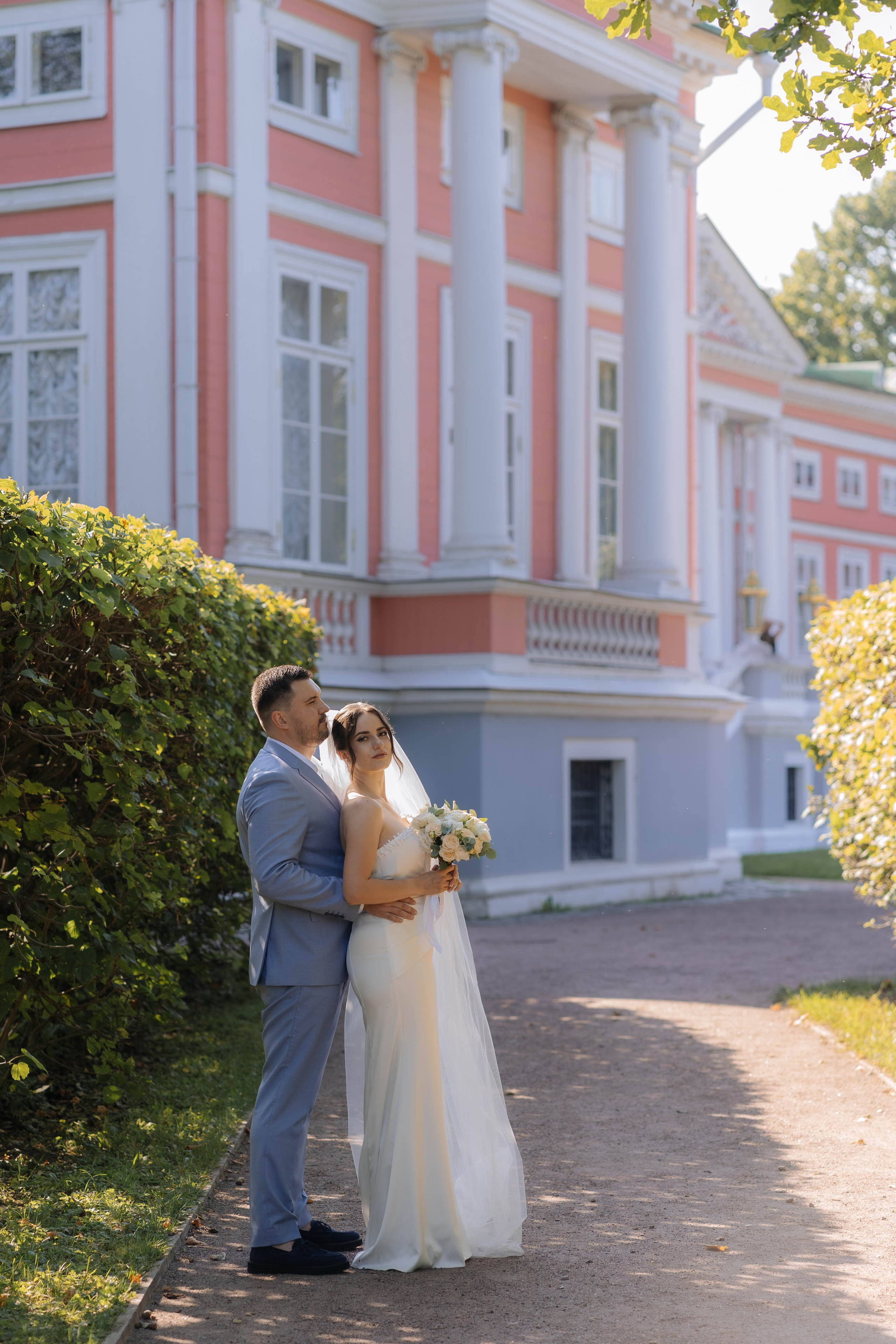Свадебная фотосессия в Москве, парк Кусково. Свадебный фотограф в Москве Анна Полушина