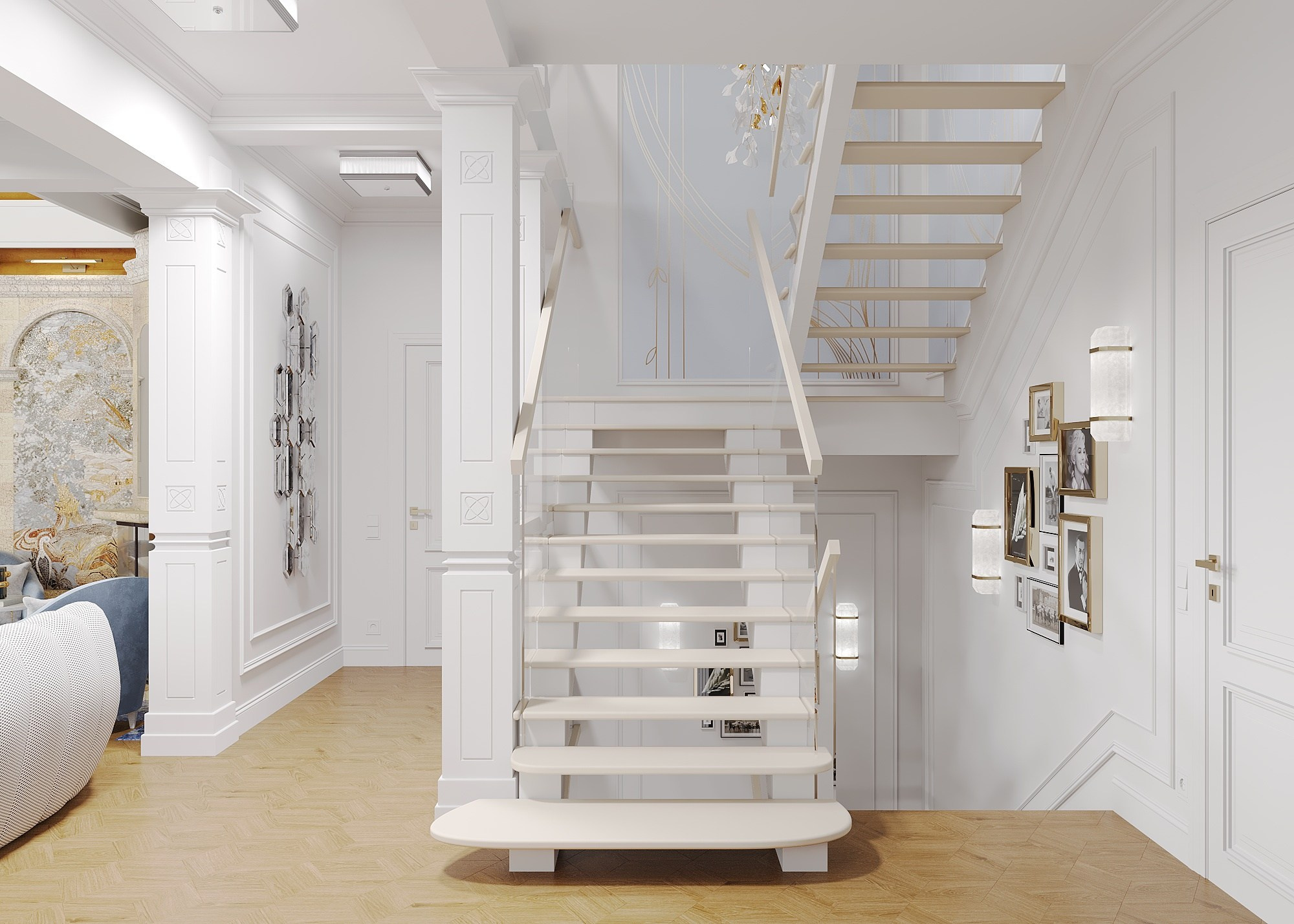 CASA A NIKOLINO - 3, MOSCA. Irina Balykina — Interior 3D Visualisation