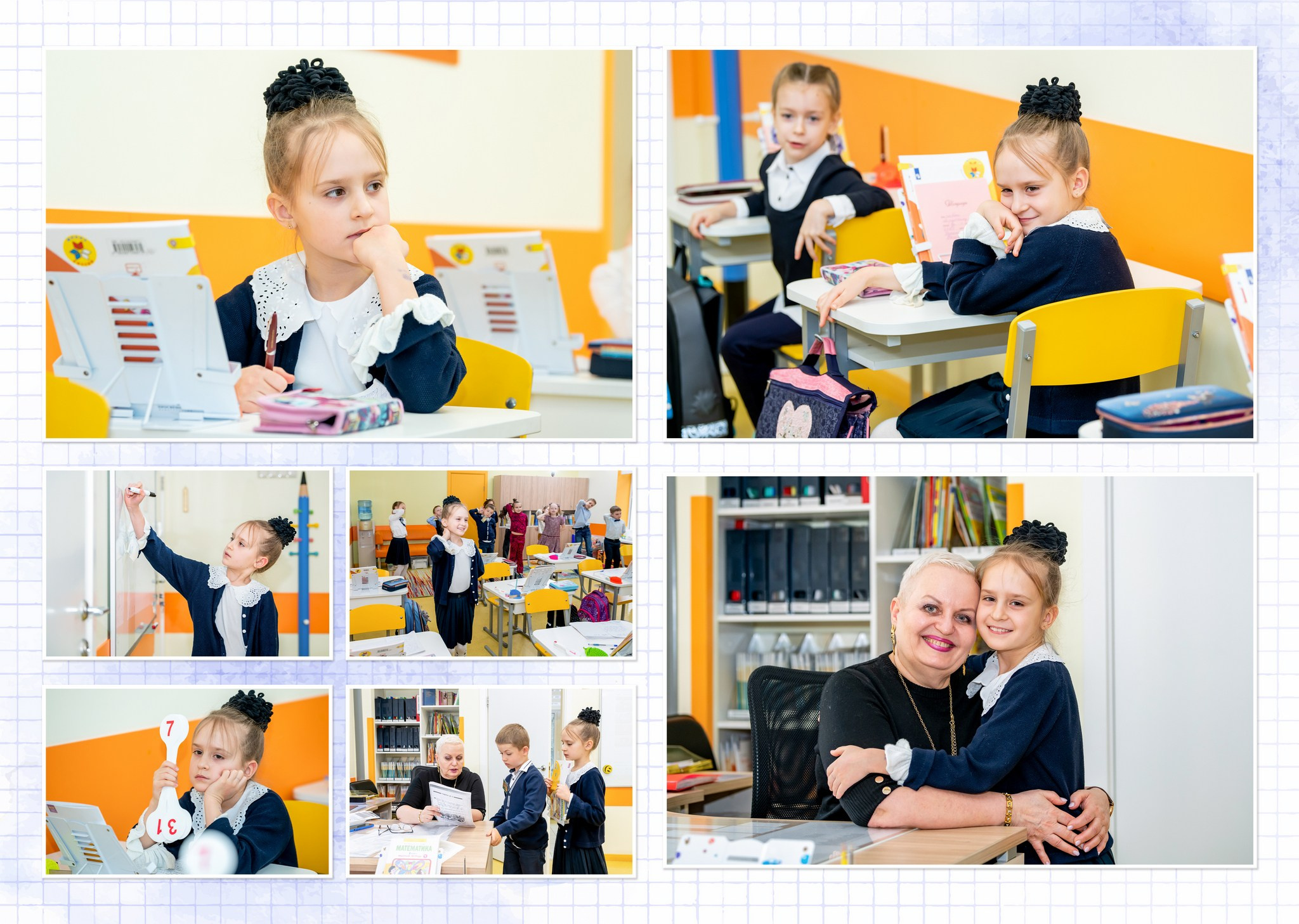 Альбом Стандарт А4 5 разворотов для школы. Профессиональная репортажная фотосъёмка, создание выпускных альбомов