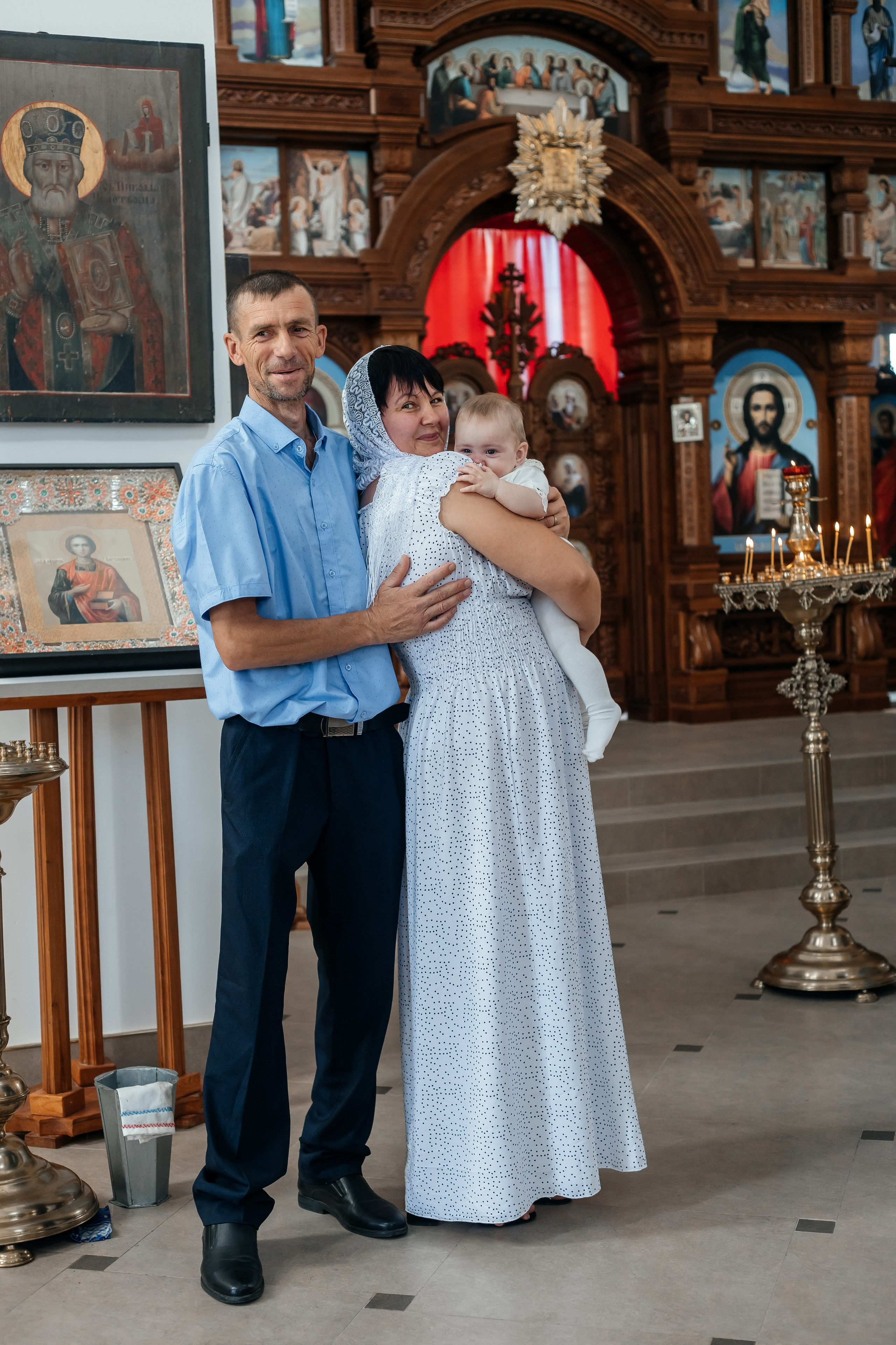 Съемка таинства крещения в Новопокровской. Свадебный и семейный фотограф в Краснодарском крае Мария Данилкина