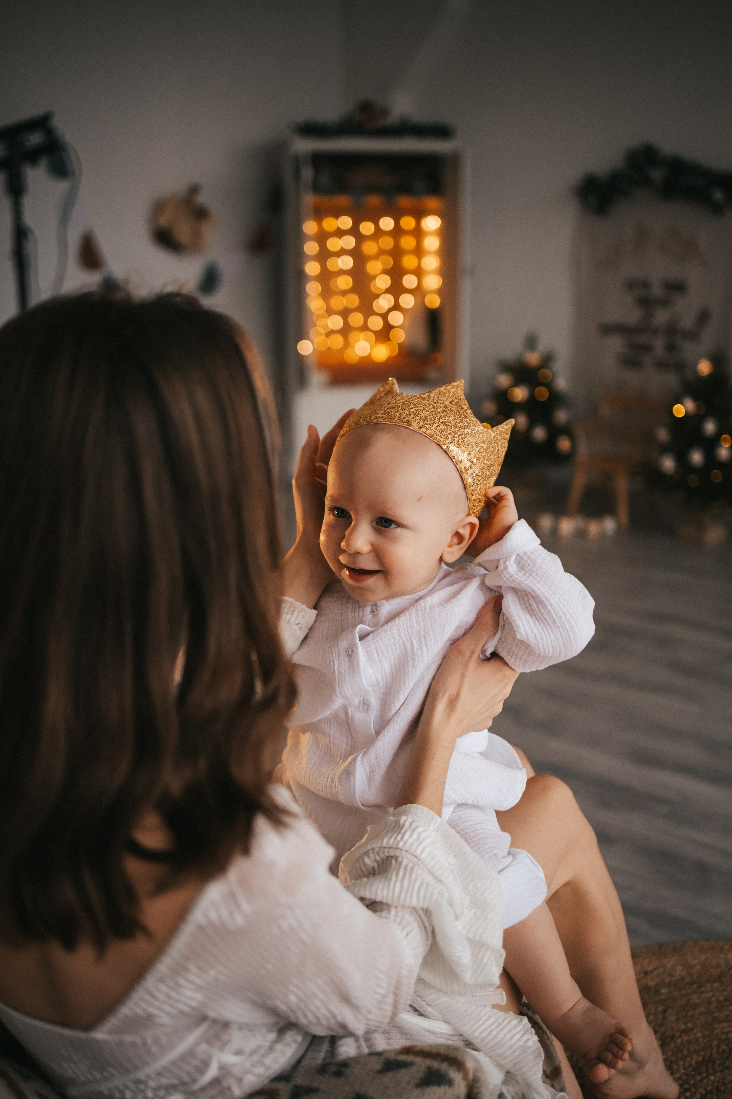 Саше 1 годик в новогодних локациях. Фотограф Нижний Новгород