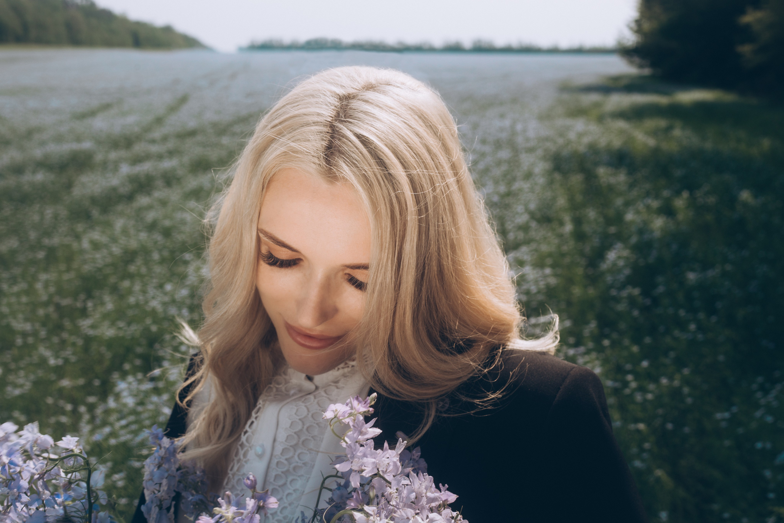 Фотосессия в поле льна. Свадебный и семейный фотограф в Краснодарском крае Мария Данилкина