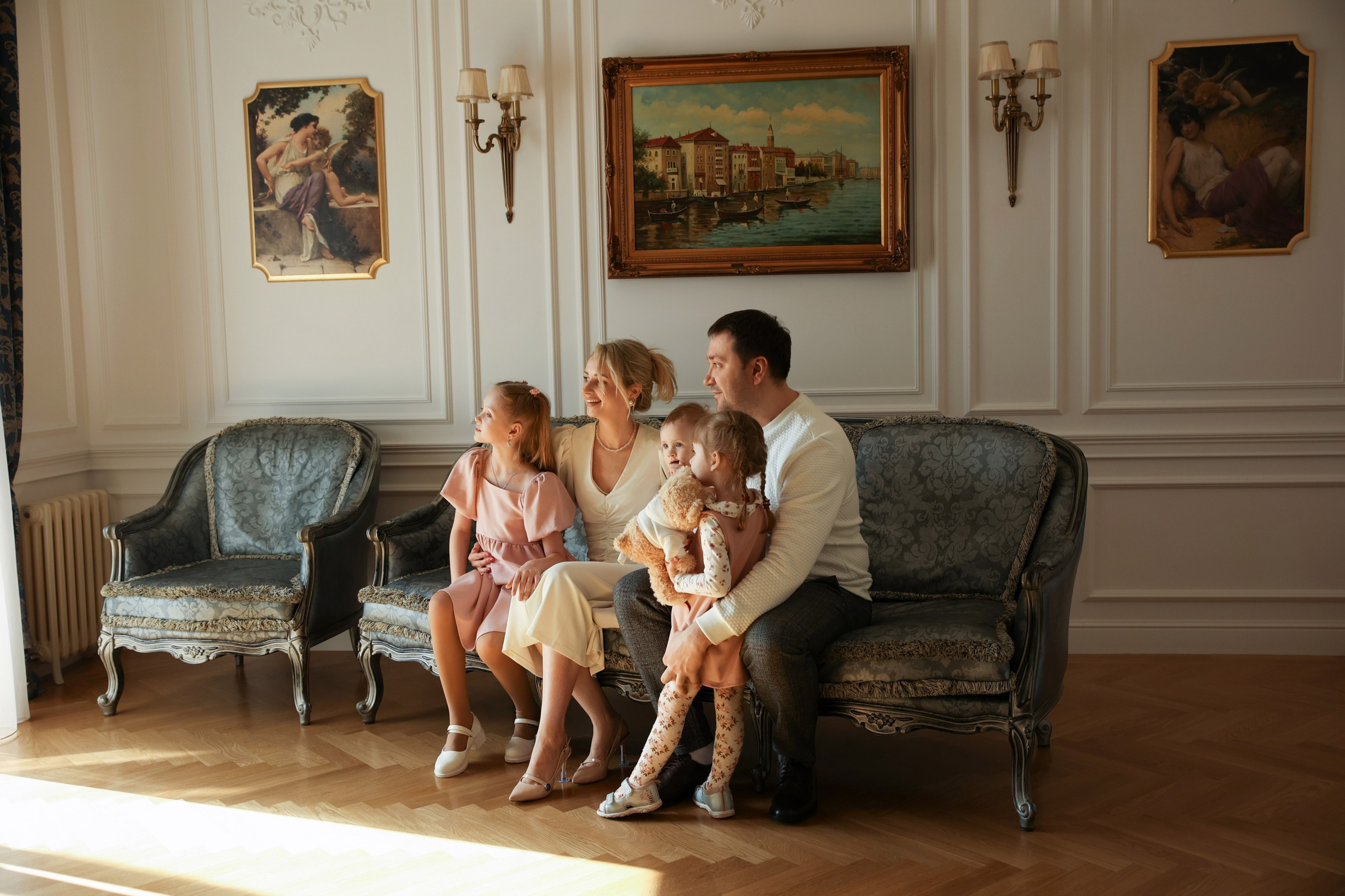 Семейная фотосессия большая семья фотосессия большой семьи фотосессия. Фотограф Владимир Москва