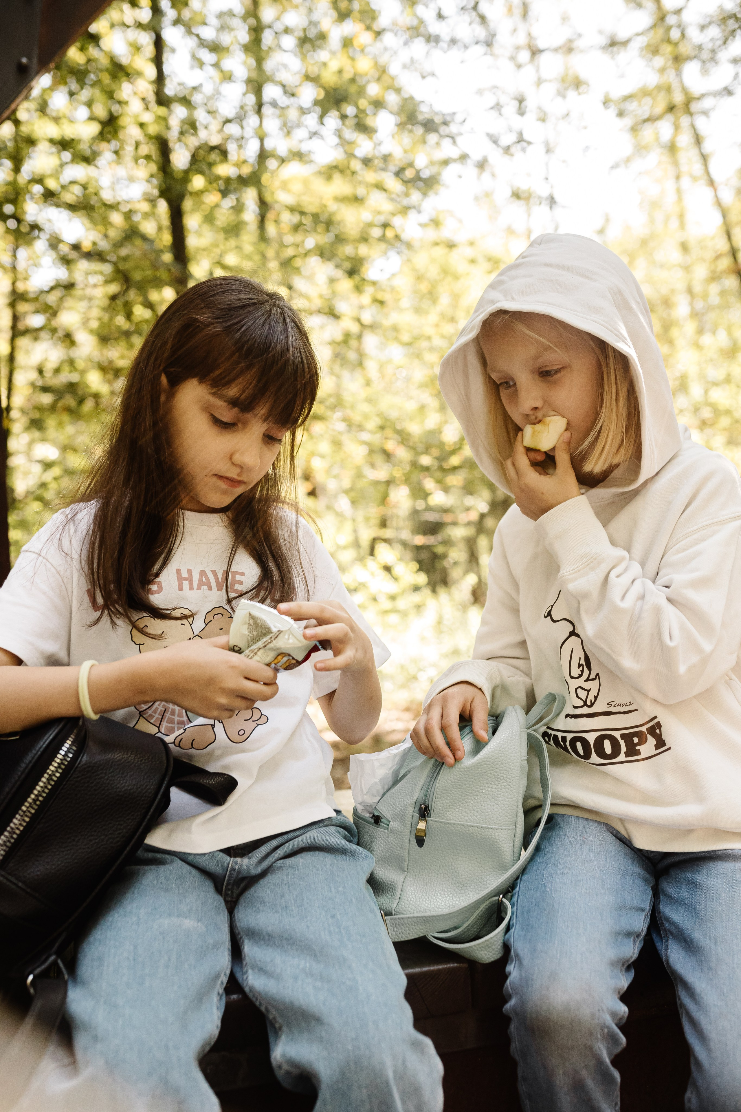 Репортаж школьной прогулки в парке. Семейный и женский фотограф в Москве Надежда Воробьева