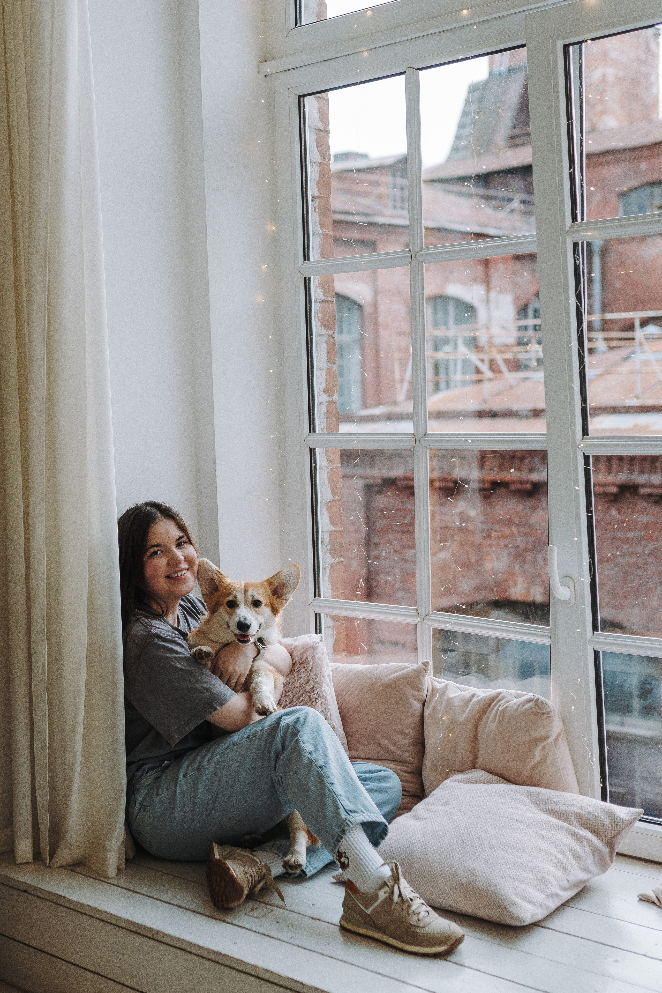 Александра и Бри. Фотограф анималист в Спб недорого Олеся Майорова