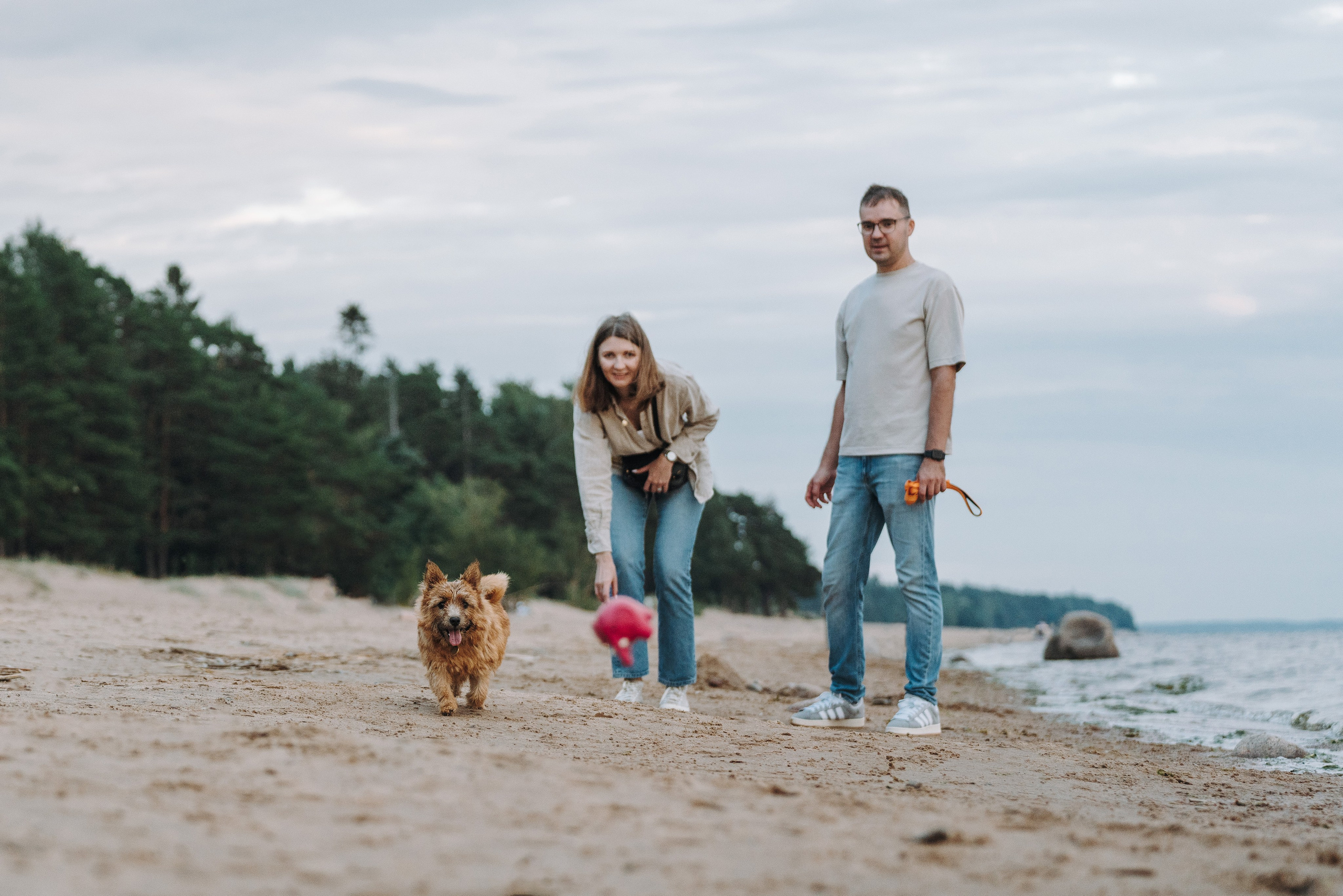 Семейная фотосессия с собакой Спб. Фотограф анималист в Спб недорого Олеся Майорова