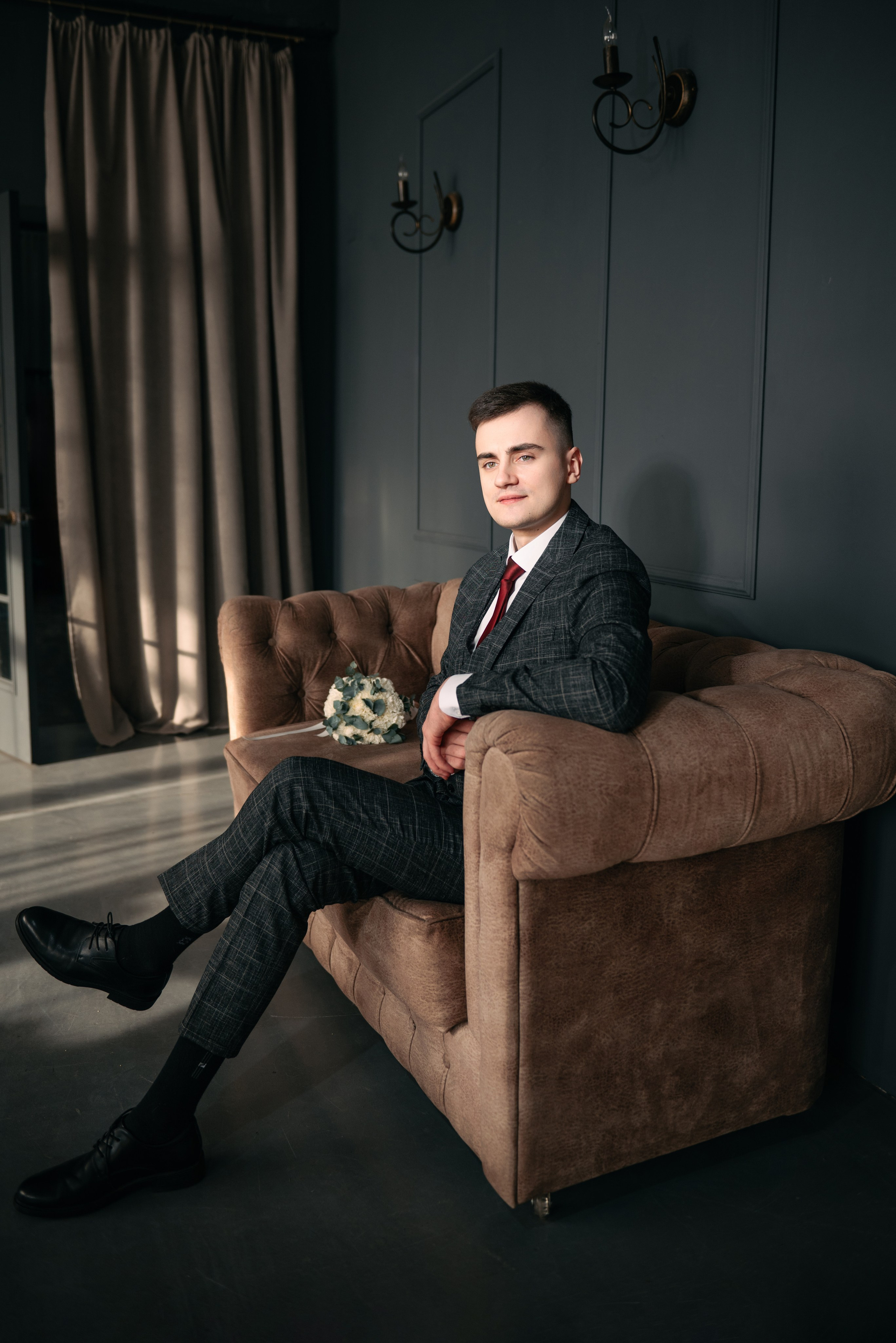 Свадебная фотосессия c дымом в фотостудии MAGIC г. Кемерово