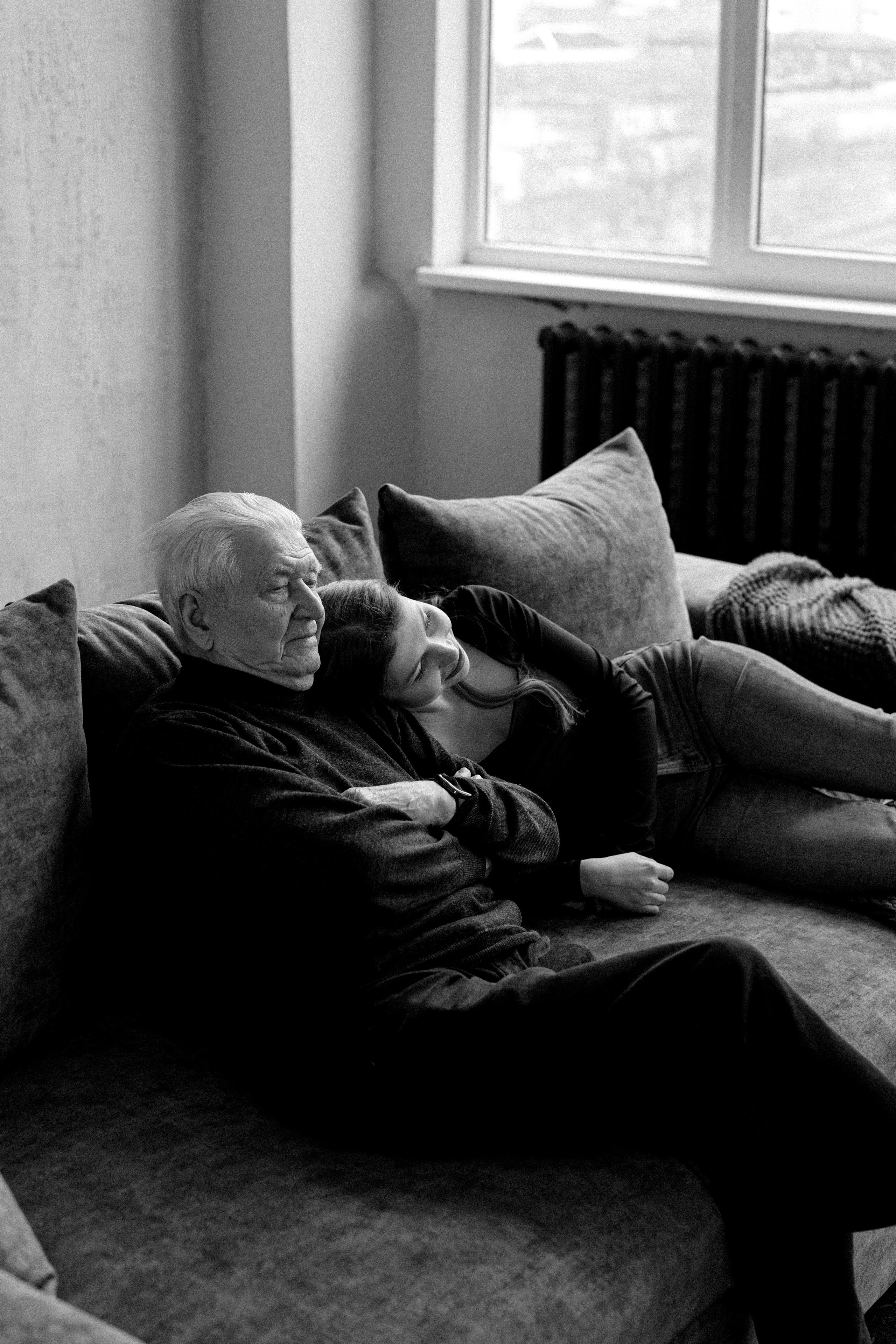 Анастасия и дедушка. Свадебный и семейный фотограф в Калининграде Анастасия Гриценко