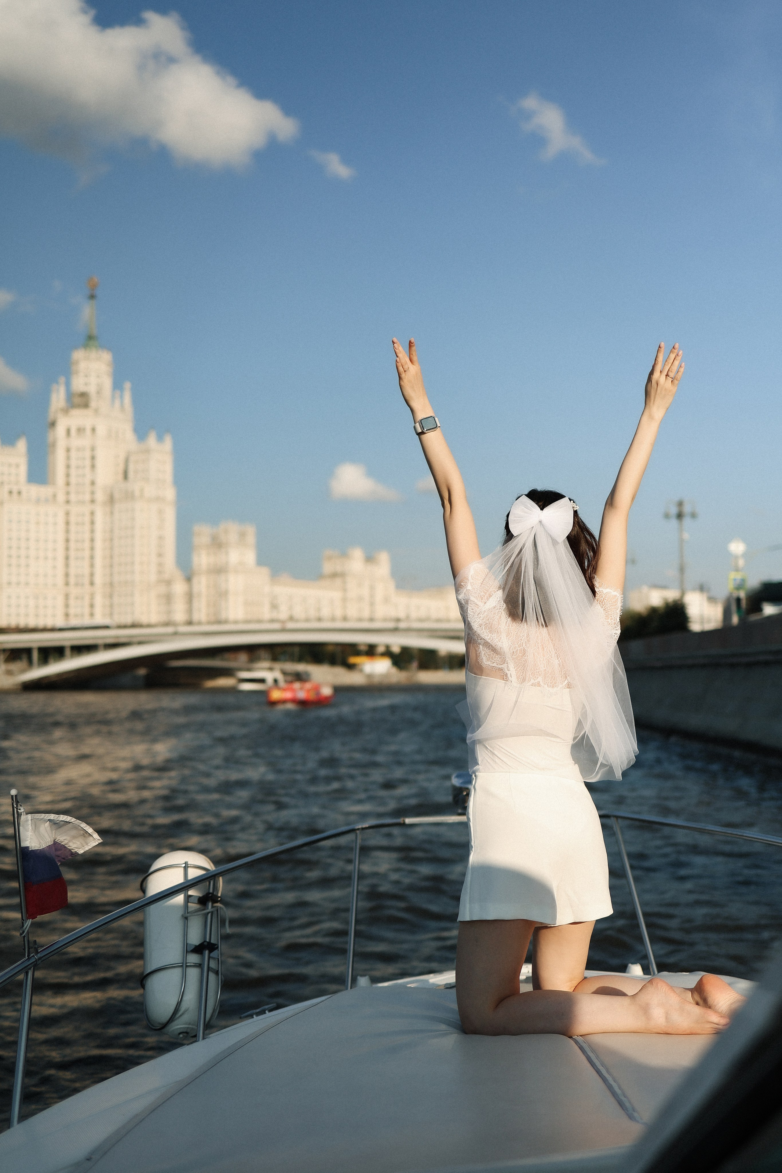Девичник на катере. Свадебный и семейный фотограф в Москве Света Снимает