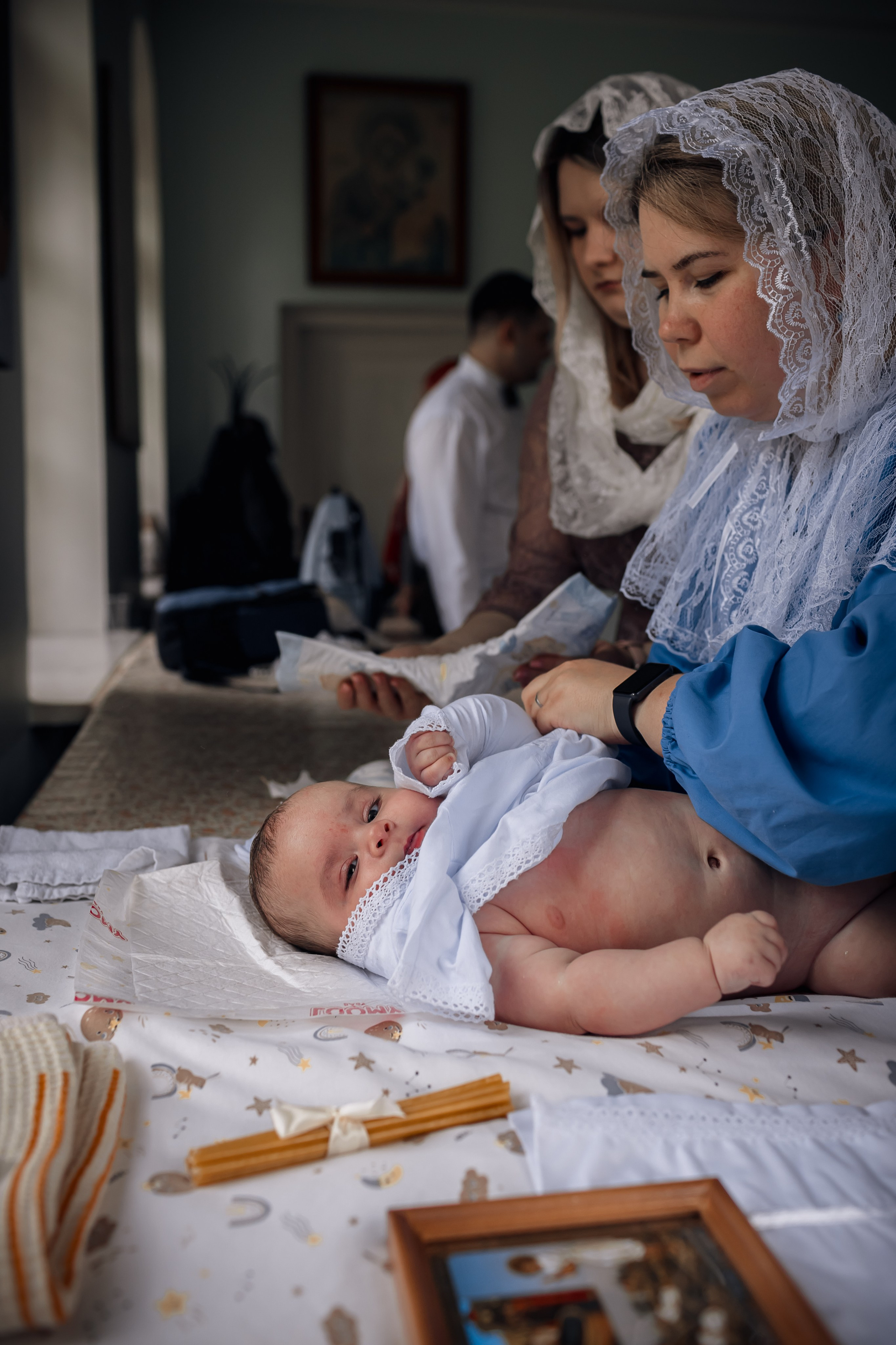 Крещение в Храме Влахернской иконы Божией Матери в Кузьминках. Профессиональный фотограф в Москве и Мо Мария Шантарёва
