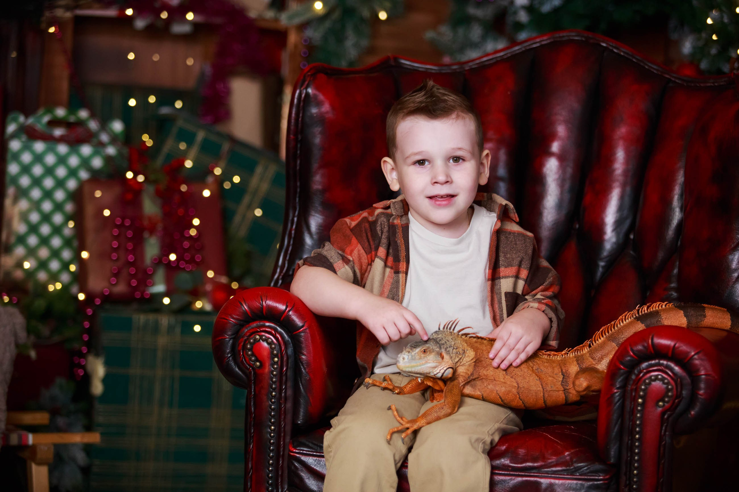 Фотосессия с игуаной символ года Дракона. Семейный и детский фотограф в Москве Мария Быкова