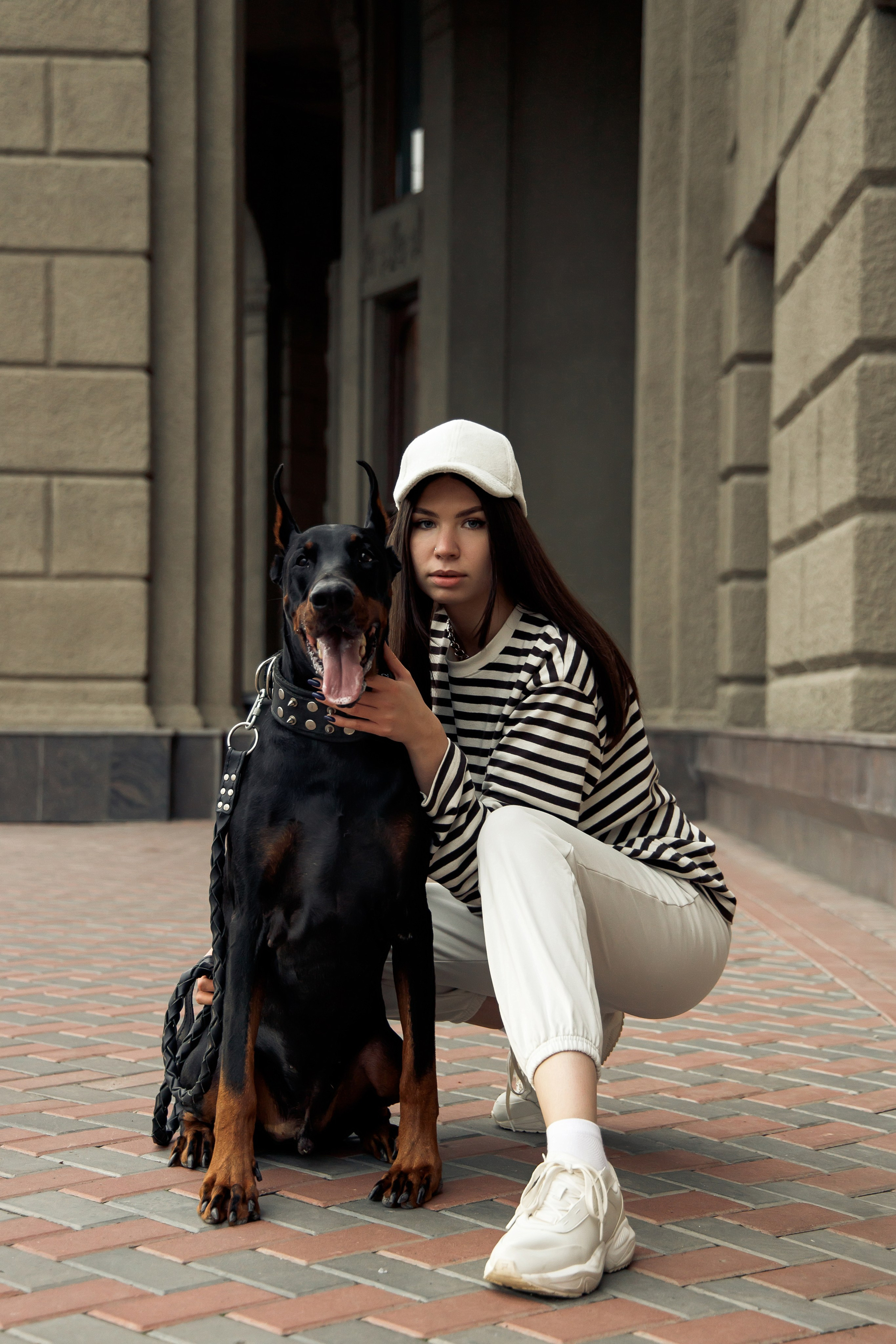 Лера с доберманом. Татьяна Мирзоян