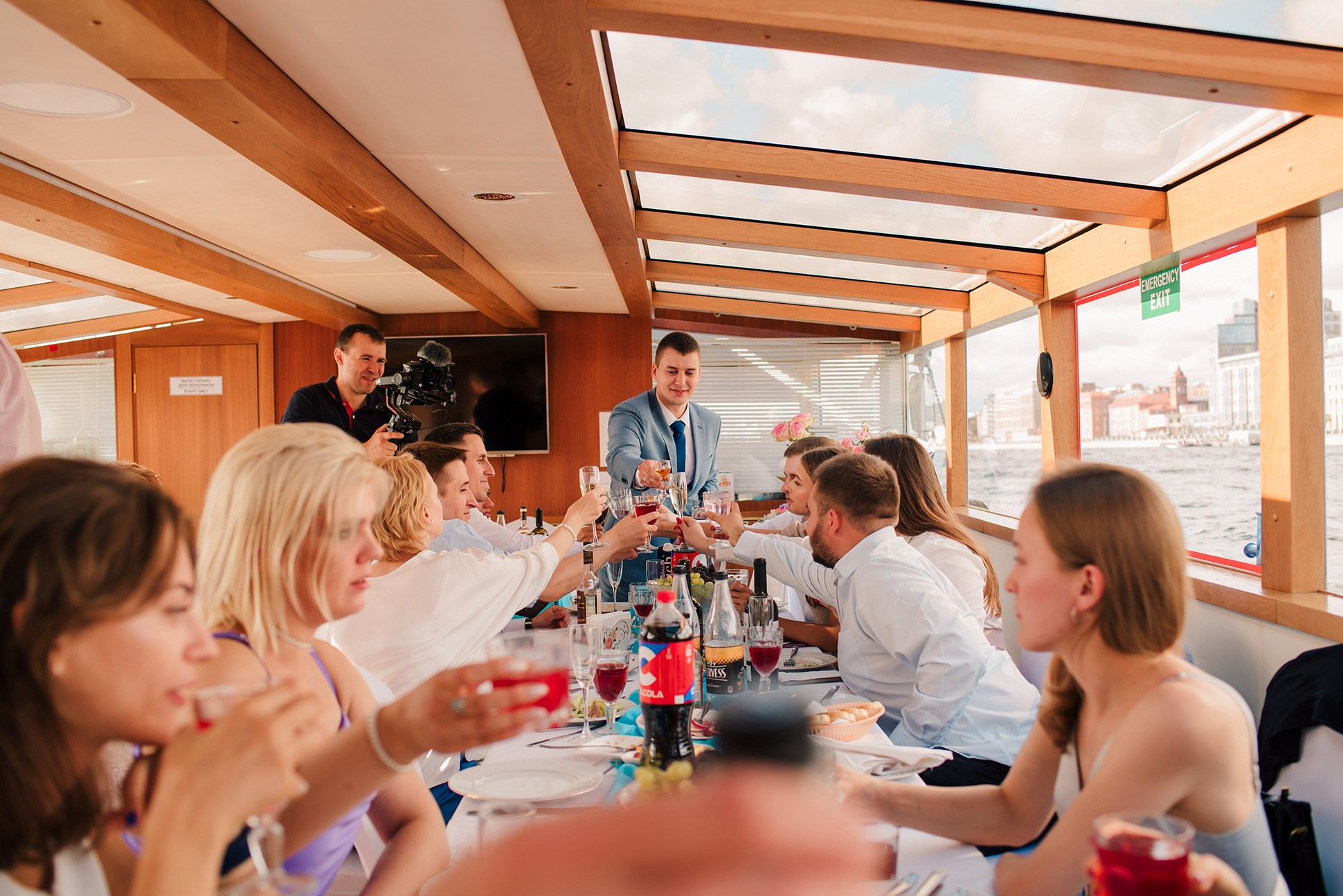 Юля и Андрей. Банкет на воде. Семейный и Свадебный фотограф. Санкт-Петербург. Пушкин