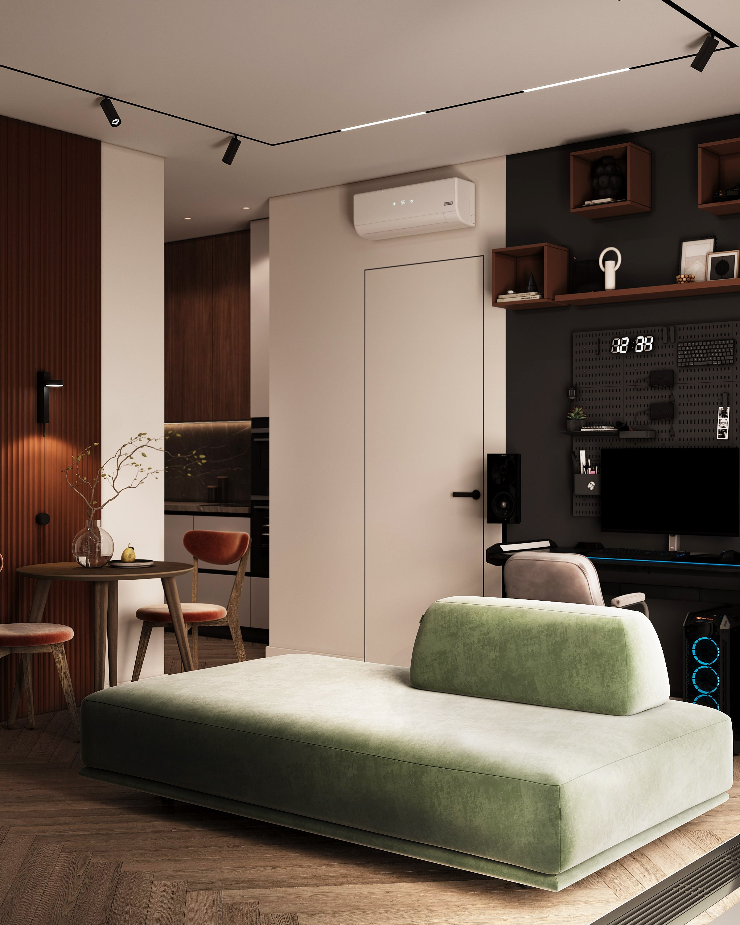 ЖК «CityBay» 40 м². Мария Воропаева | Дизайн интерьера под ключ Москва и МО