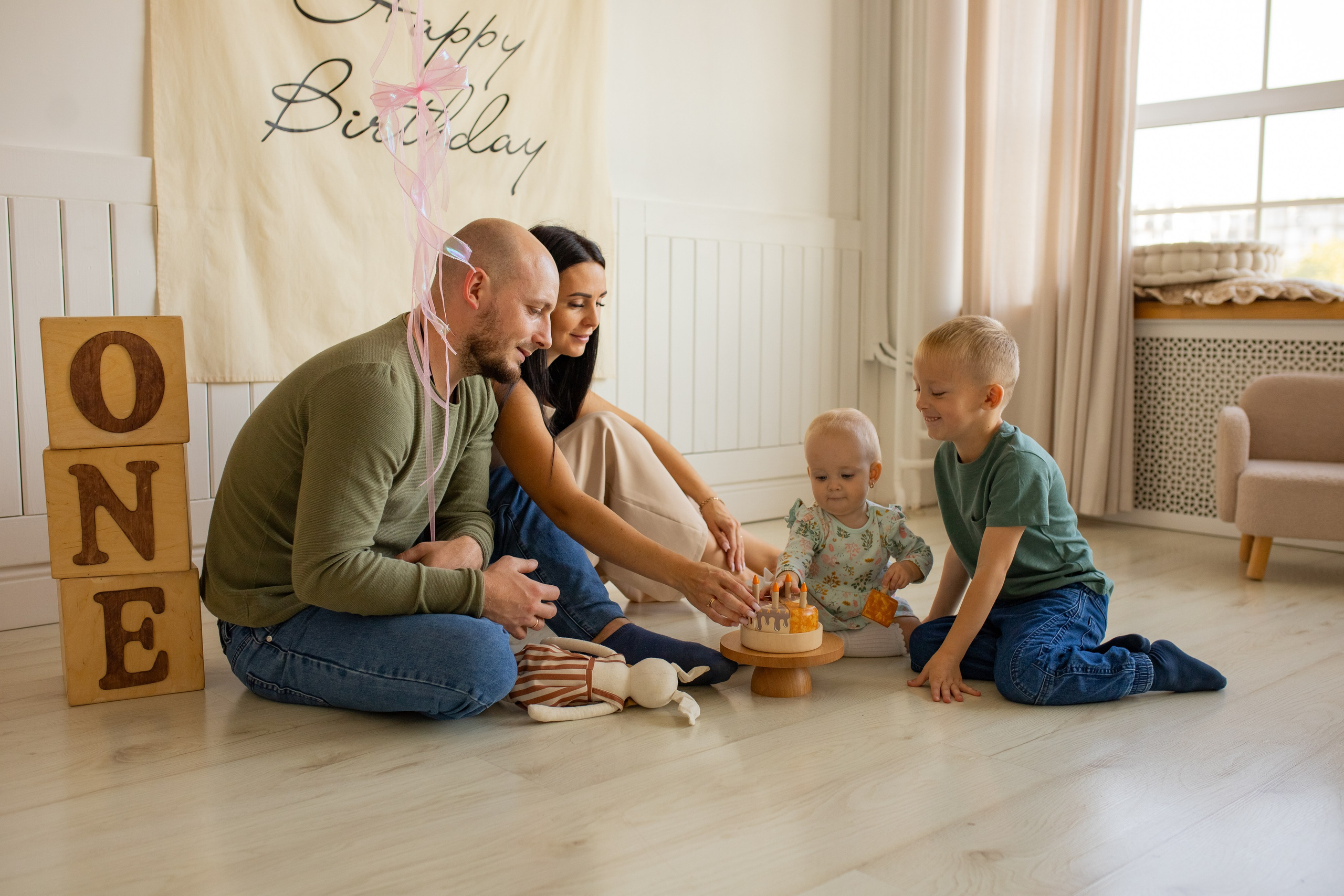 Первый день рождения Софии. Семейный и детский фотограф Новокузнецк Евгения Лебеденко