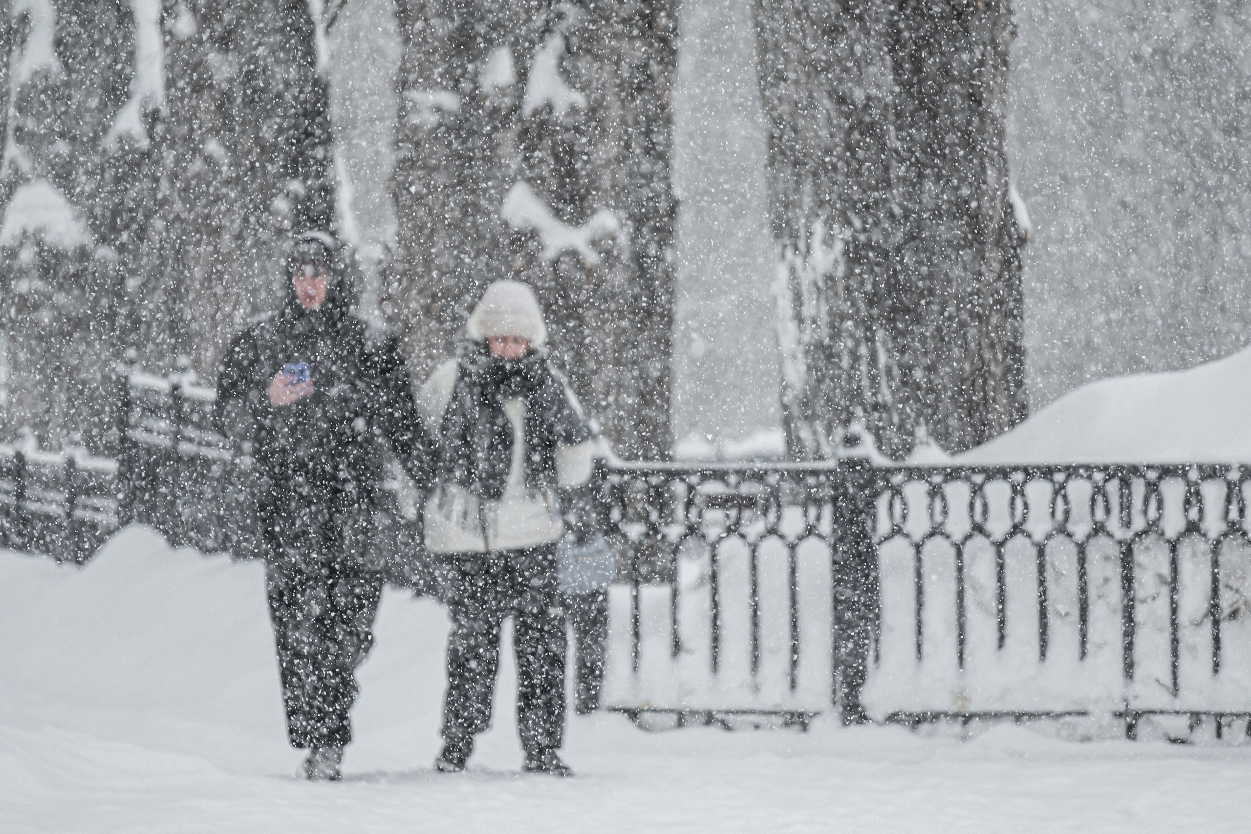 Снегопад. Репортажный фотограф