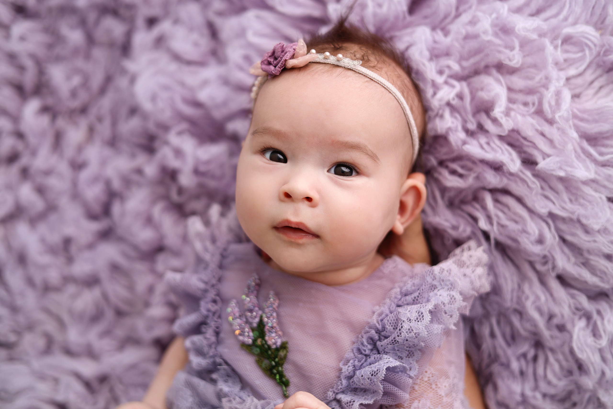 Фотосессия Василисы в студии в Бутово. Фотограф новорожденных Москва. Ньюборн фотограф Москва