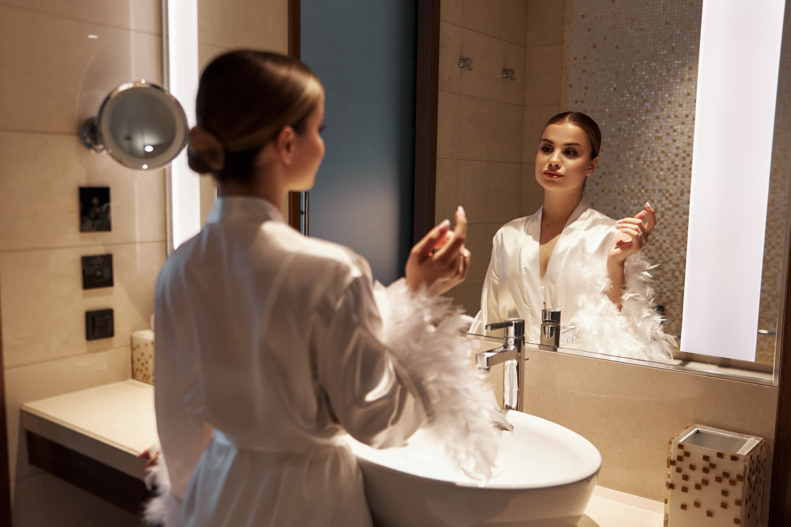 Фотосессия утра невесты в Hyatt Regency Moscow