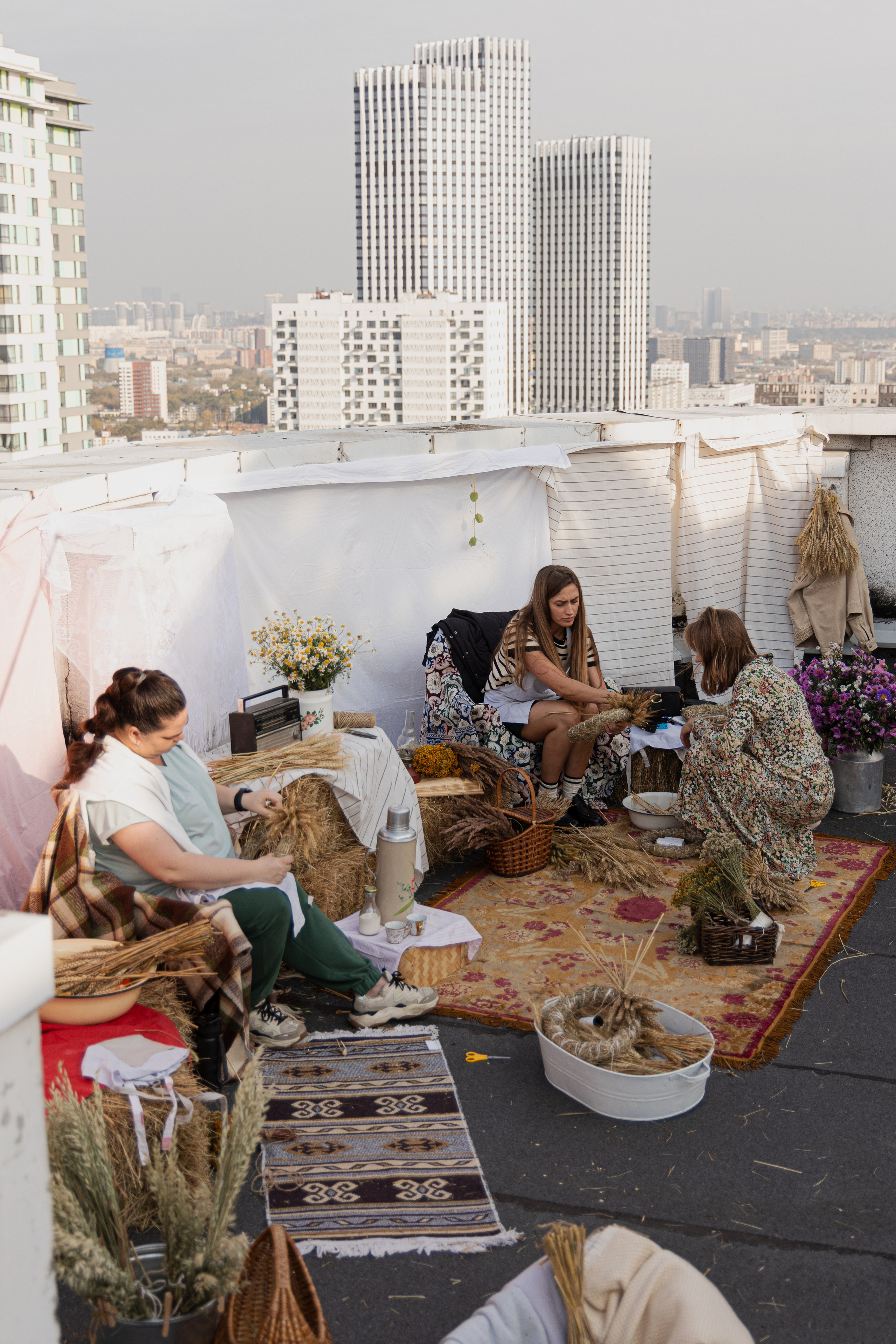 МК Осенний венок (локация на крыше). Анастасия Ракчеева Художник