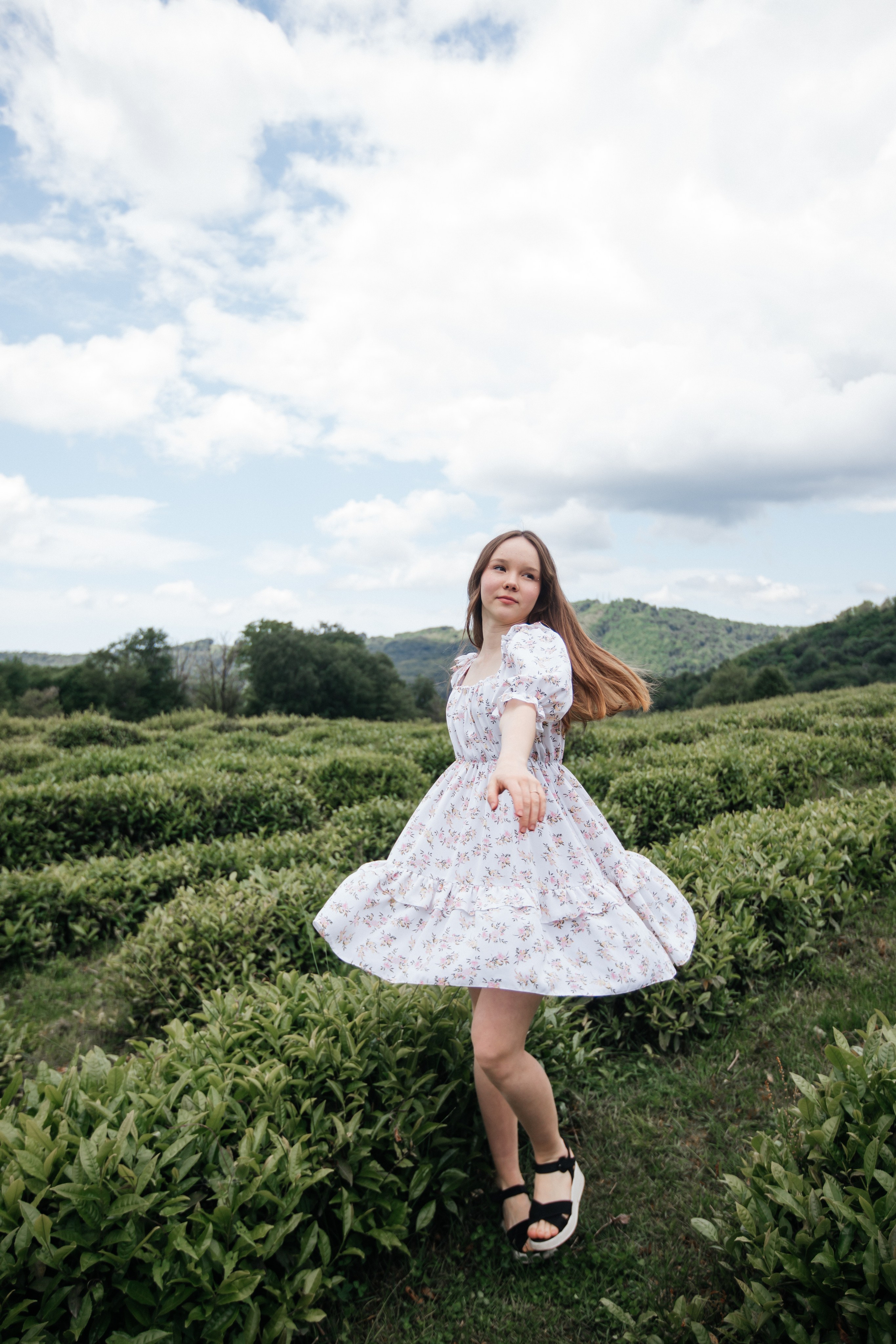 Tea plantation. Efimova Model Agency