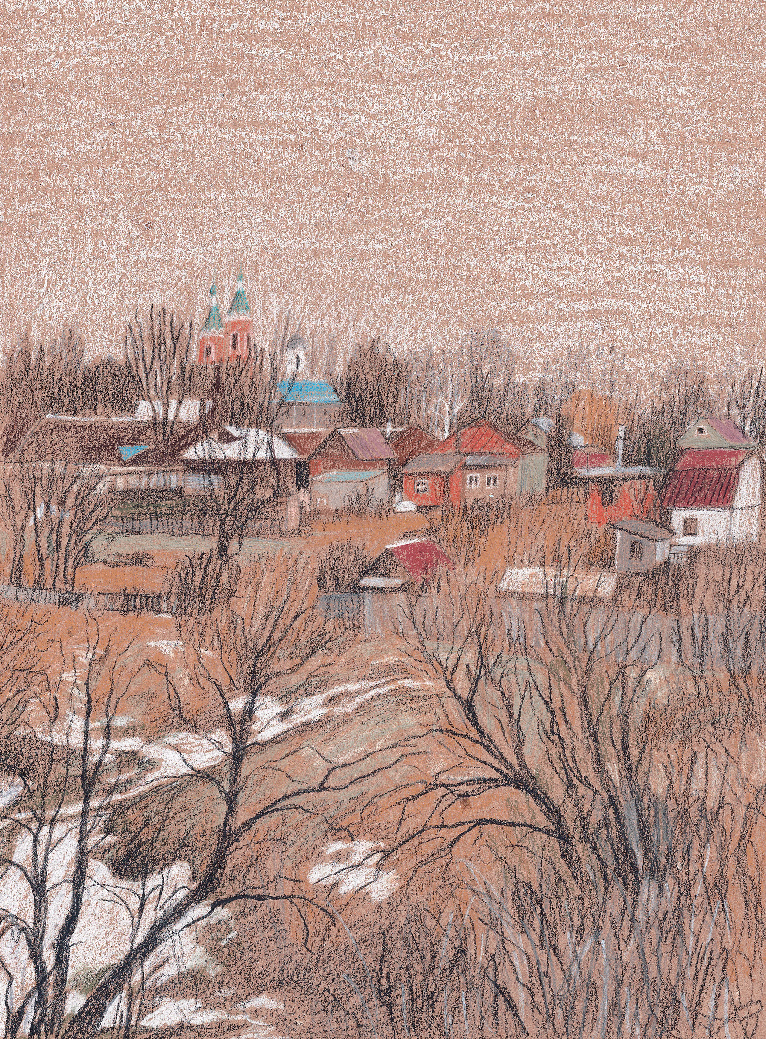 Домики. Художник Карина Милосердова