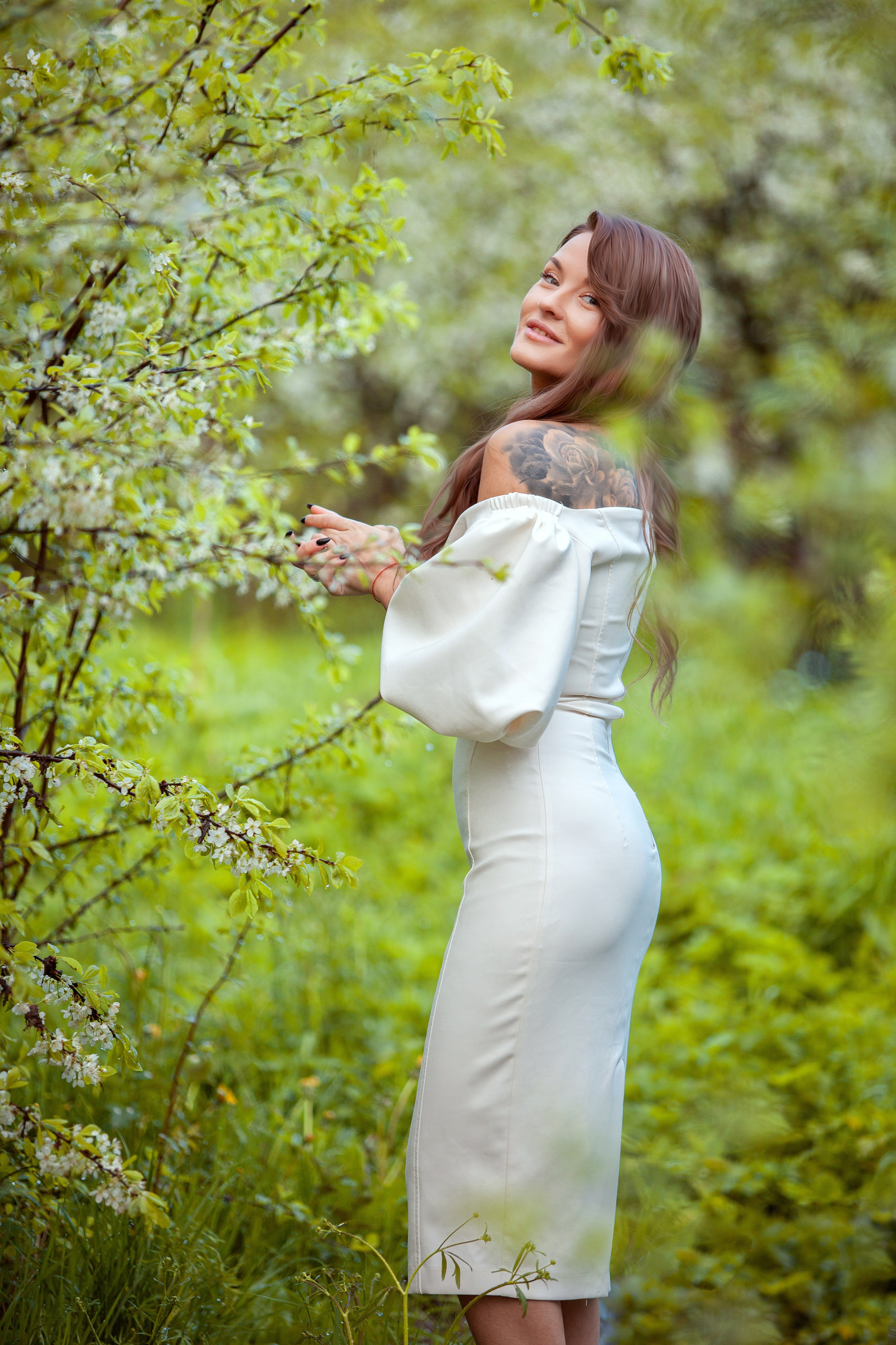 В цветах. Фотограф Мария Кольцова