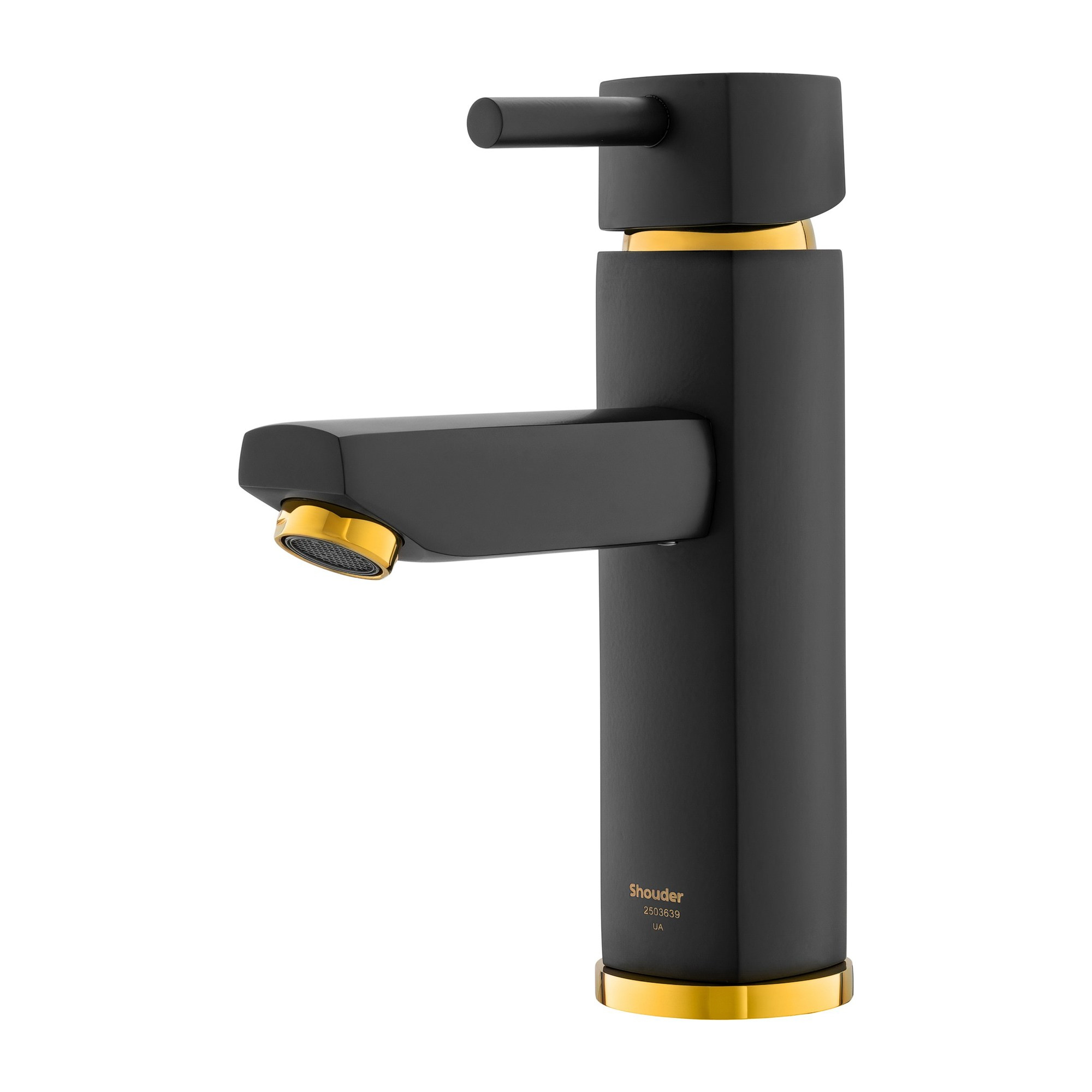 Смеситель для раковины матовый черный