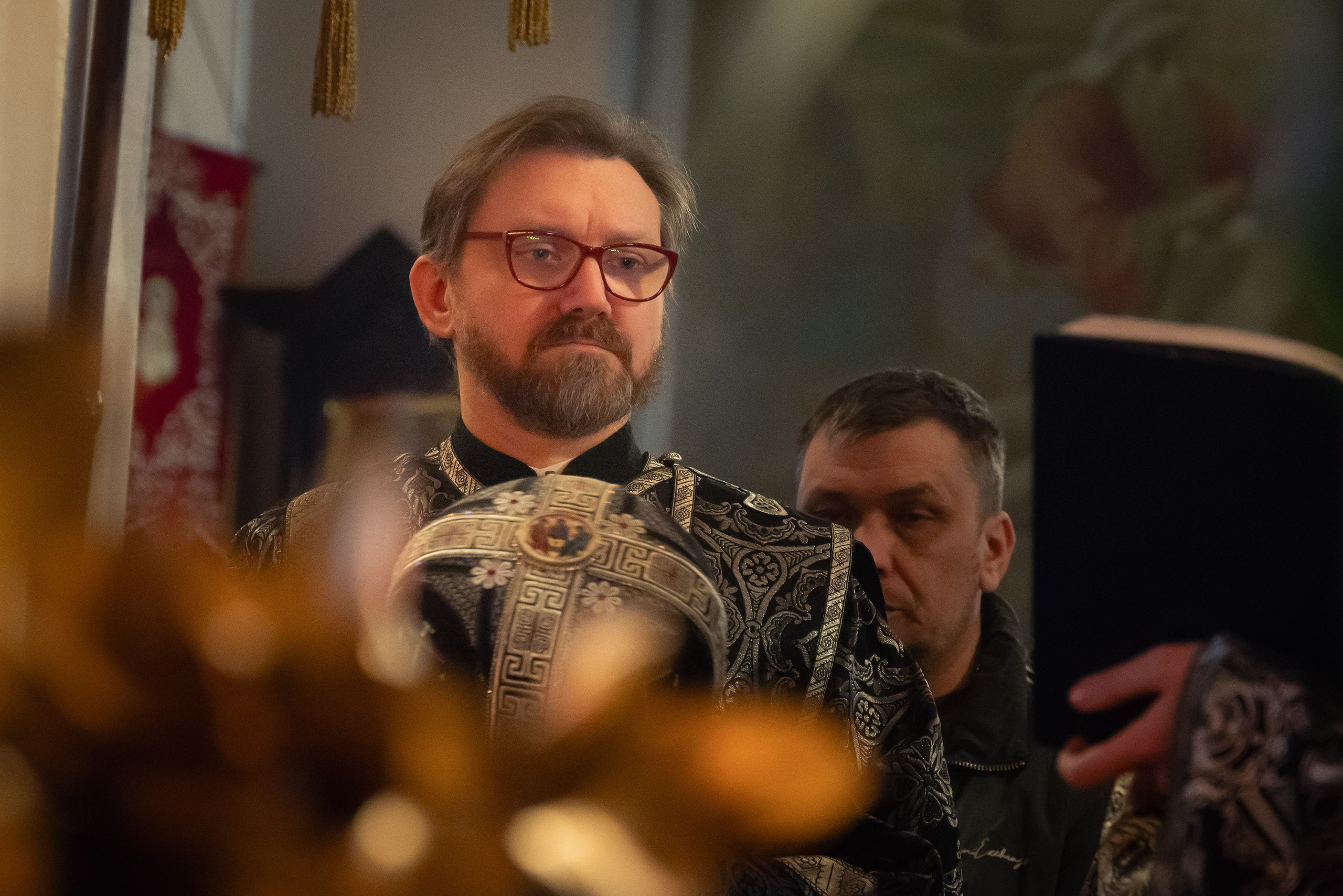 Богородский храм. Вынос Плащаницы. Антон и Татьяна Денисенко — В храме